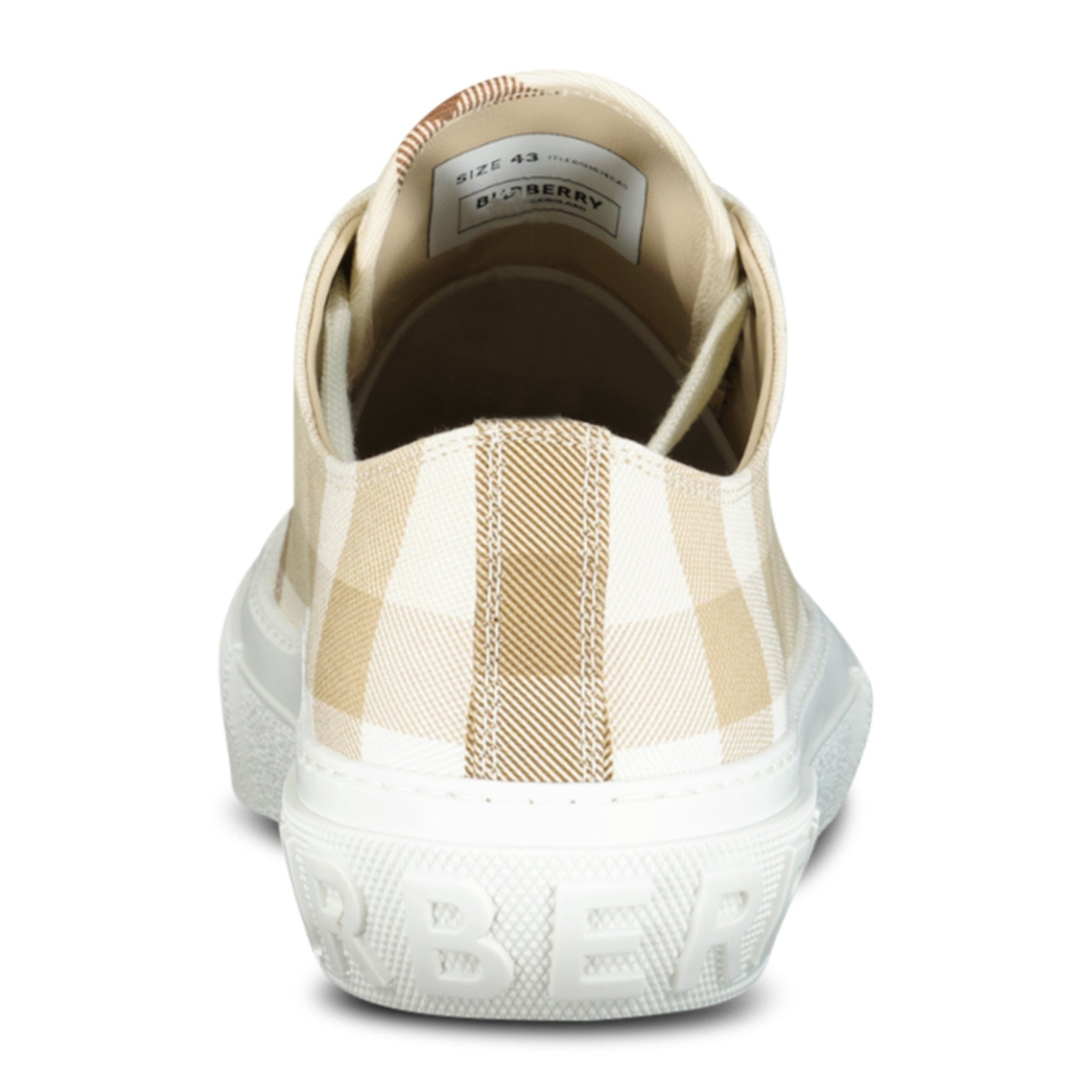 Burberry 'Jack Low' Check Trainers Soft Fawn