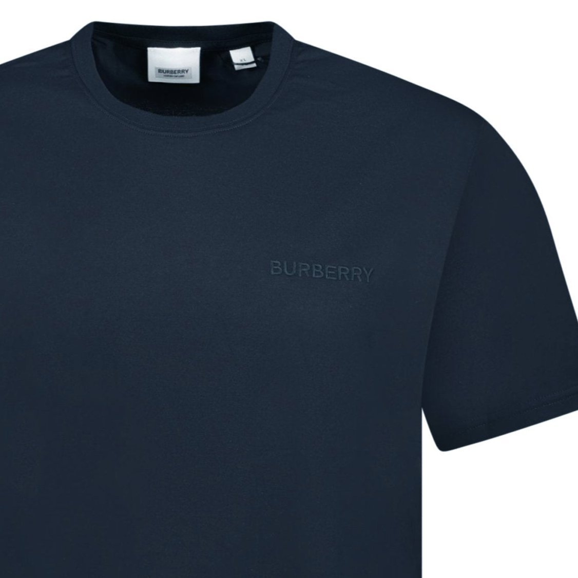 Burberry 'Jenson' Crew Neck Logo T-Shirt Navy