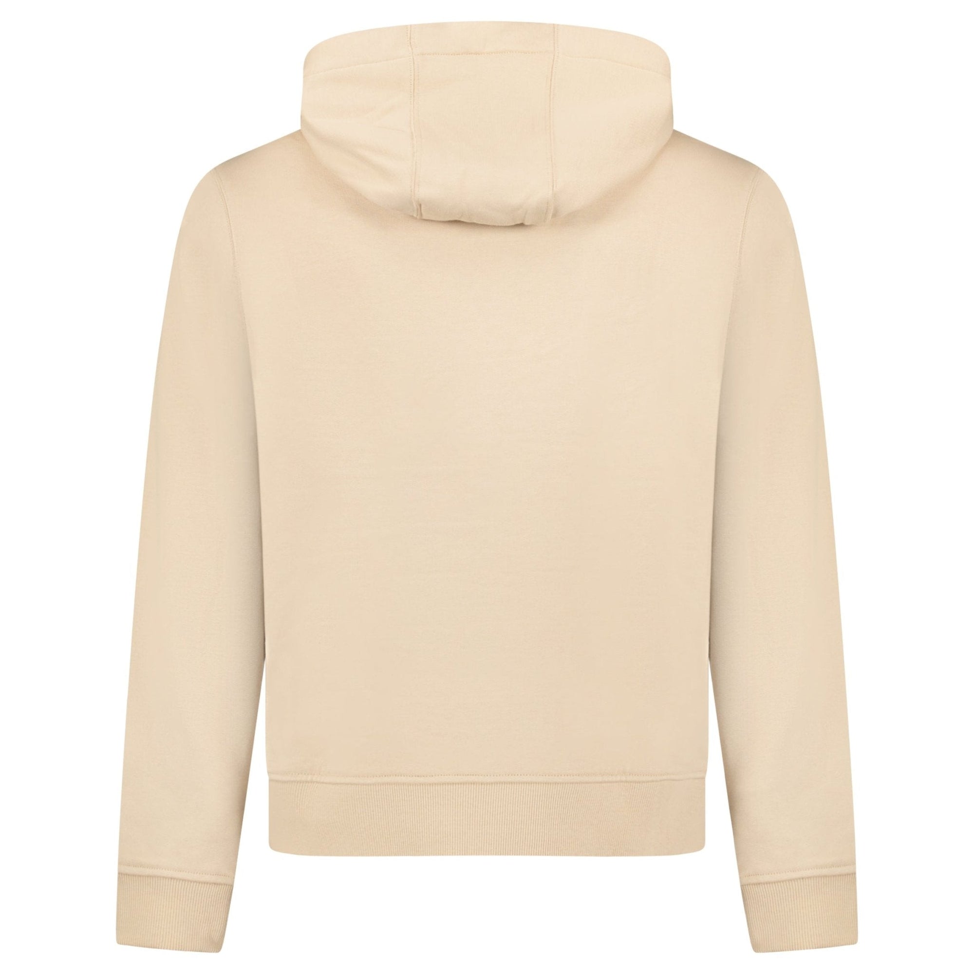 Burberry 'Keira' Logo Hoodie Zip Sweatshirt Beige