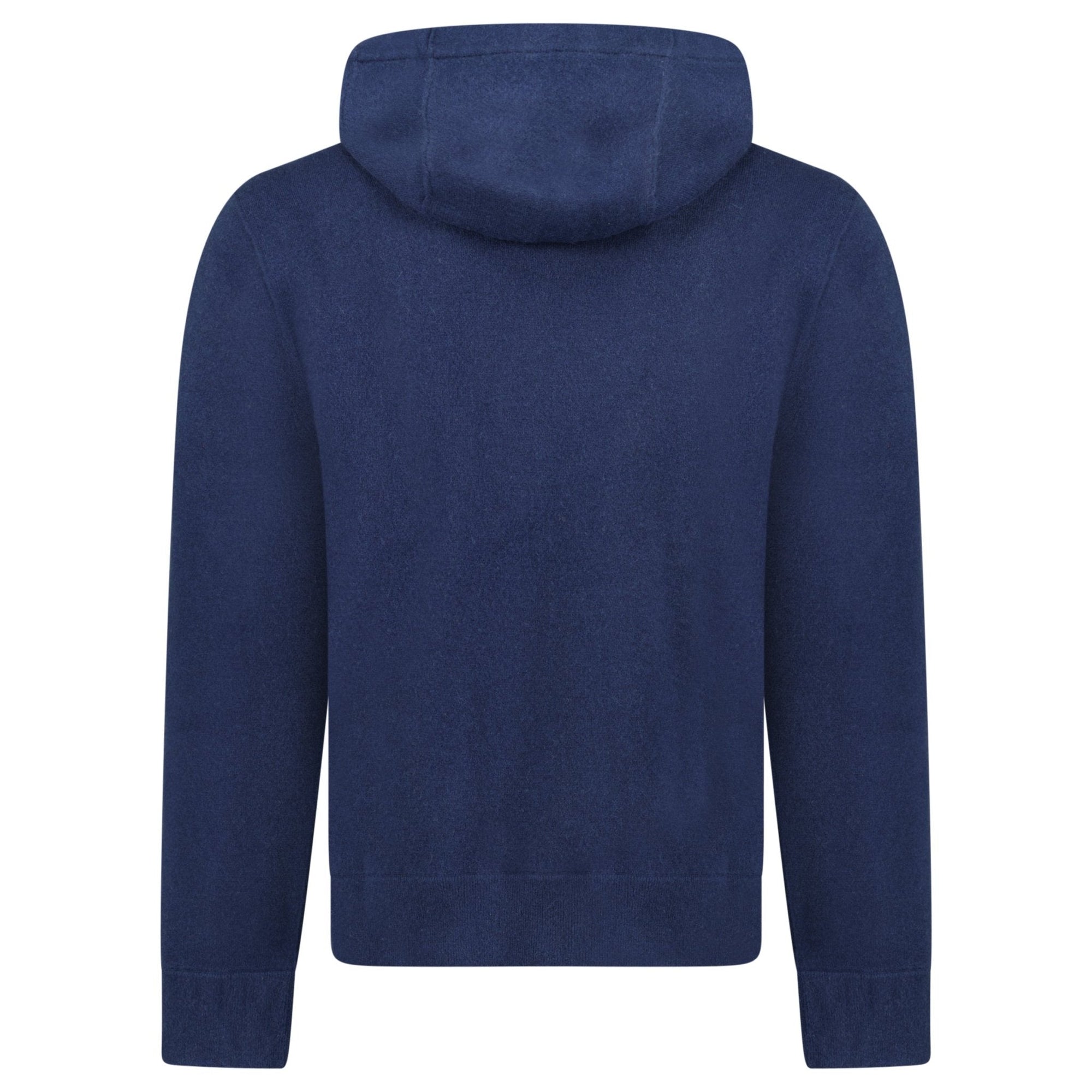 Burberry 'Lindley' Knitted Cashmere Hoodie Navy