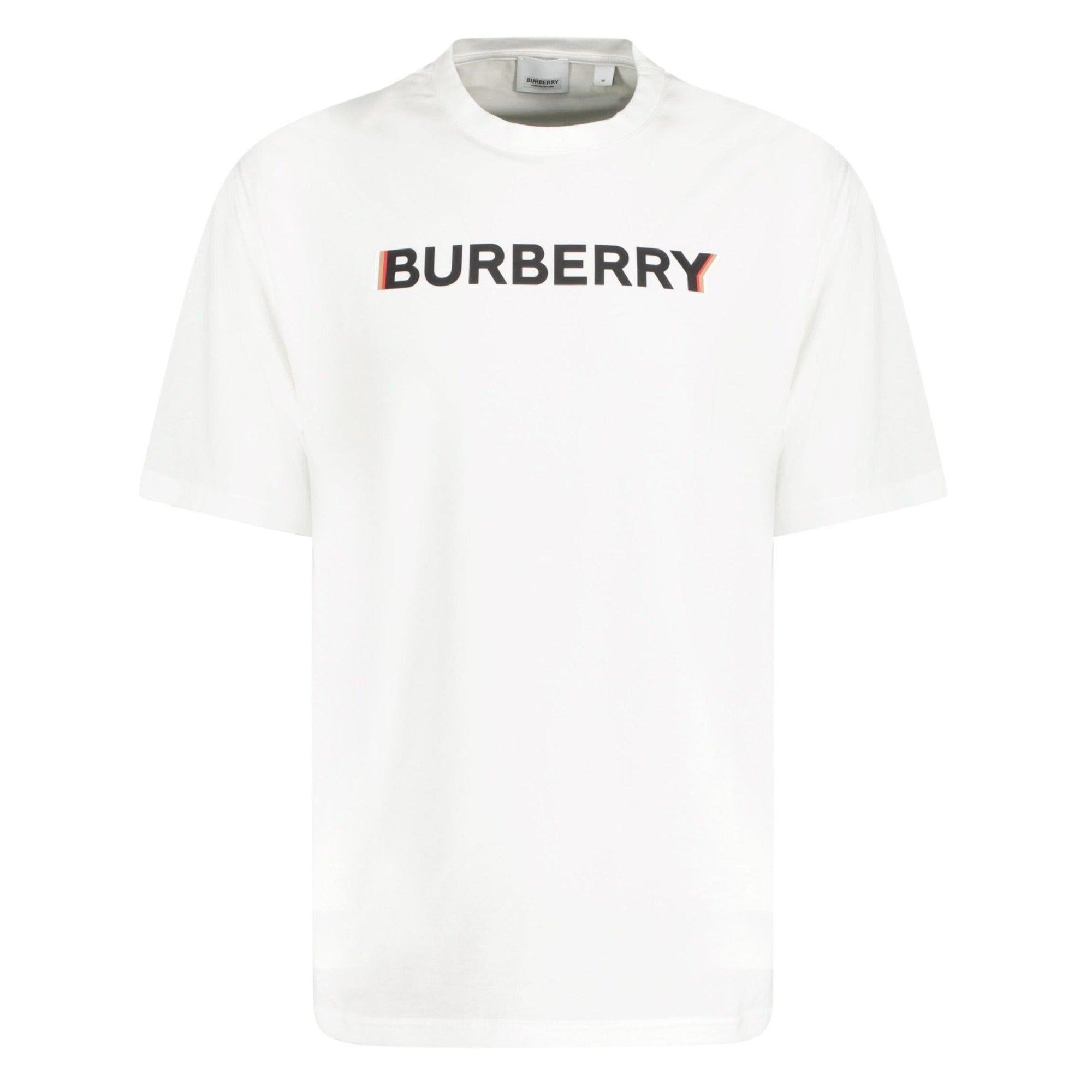 Burberry 'Ellison' Logo Print T-Shirt White
