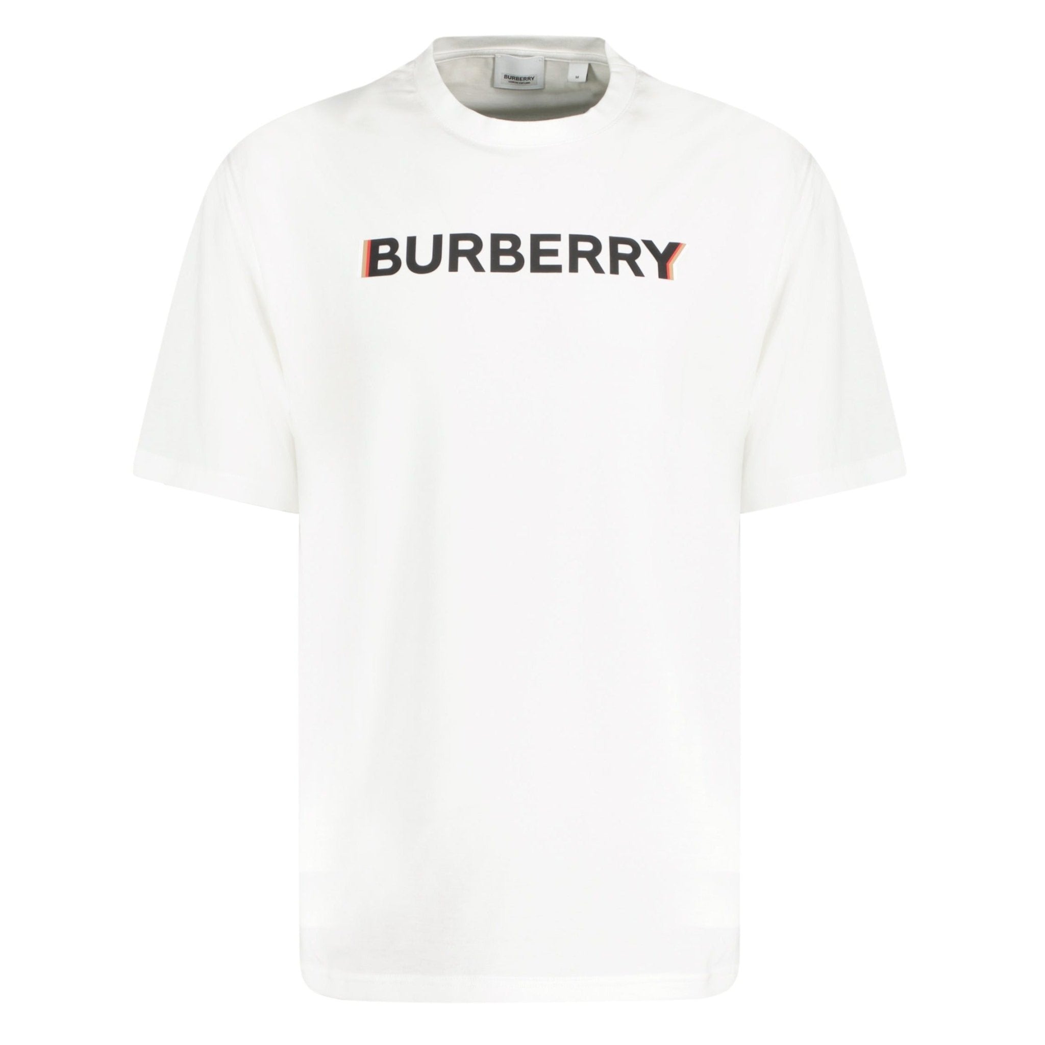 Burberry 'Ellison' Logo Print T-Shirt White