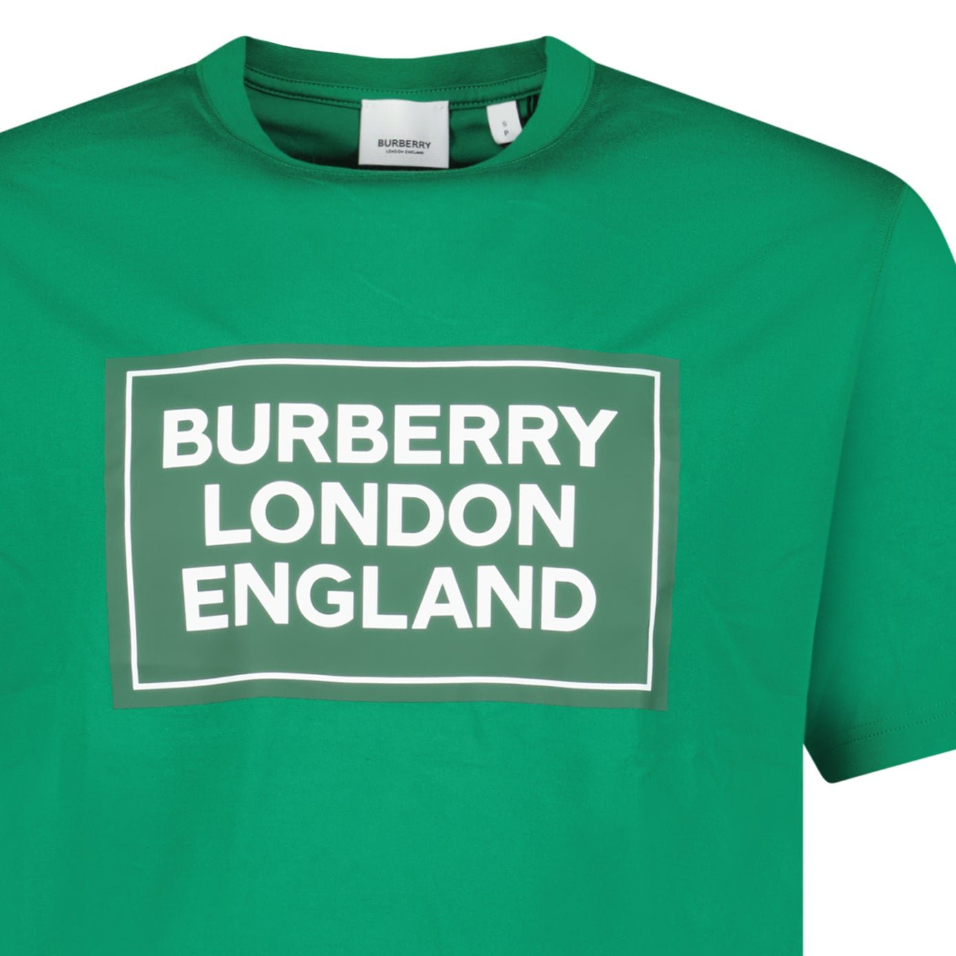Burberry London England Logo T-Shirt Green
