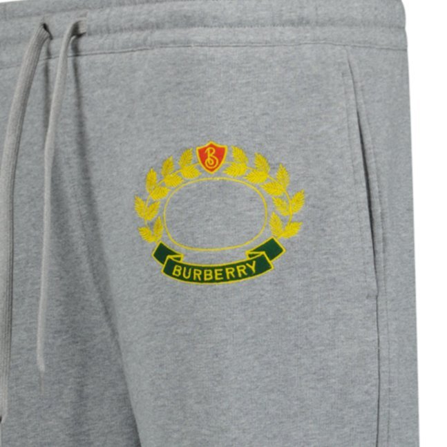 Burberry 'Oxted' Logo Cuffed Sweat Pants Grey