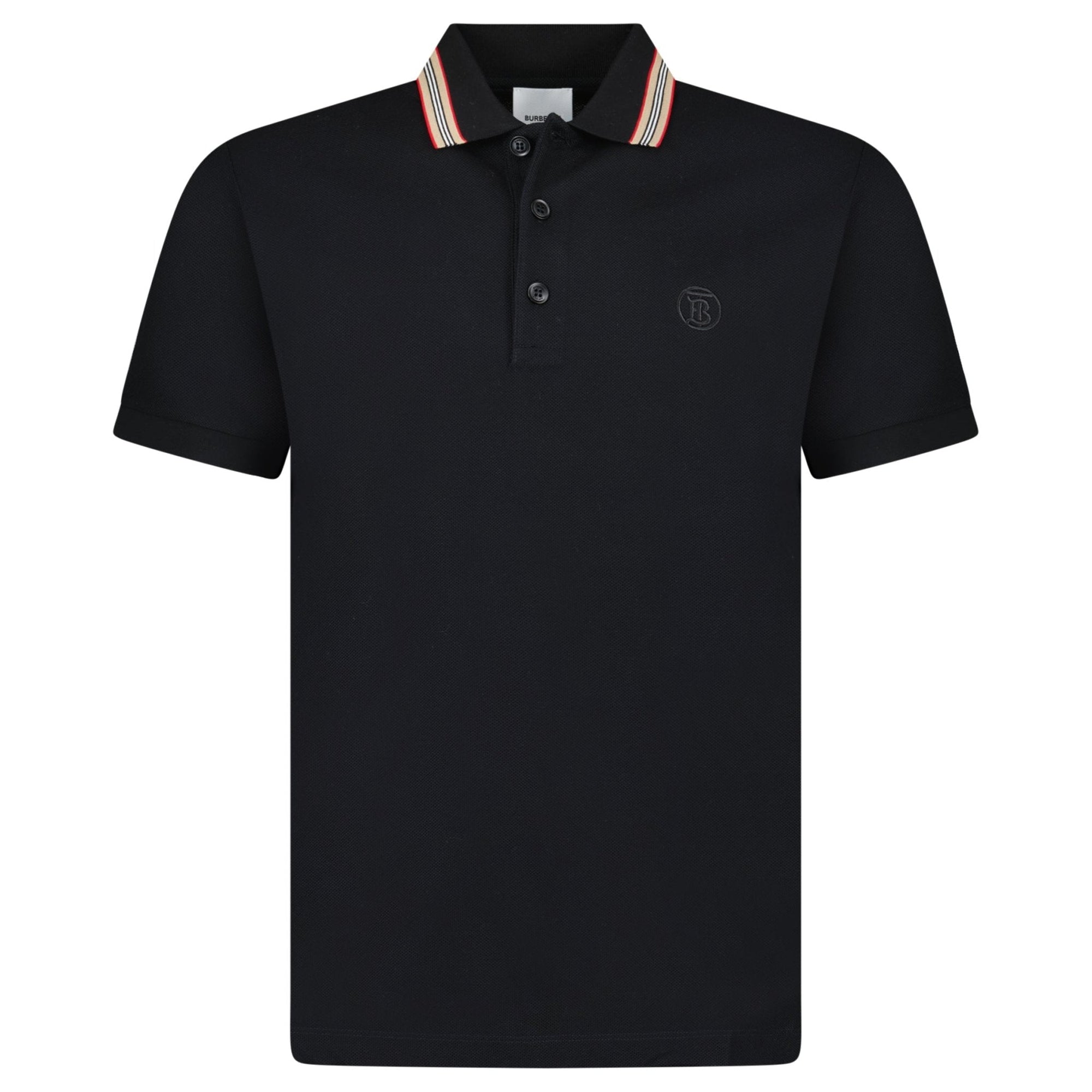 Burberry 'Pierson' TB Collar Polo-Shirt Black