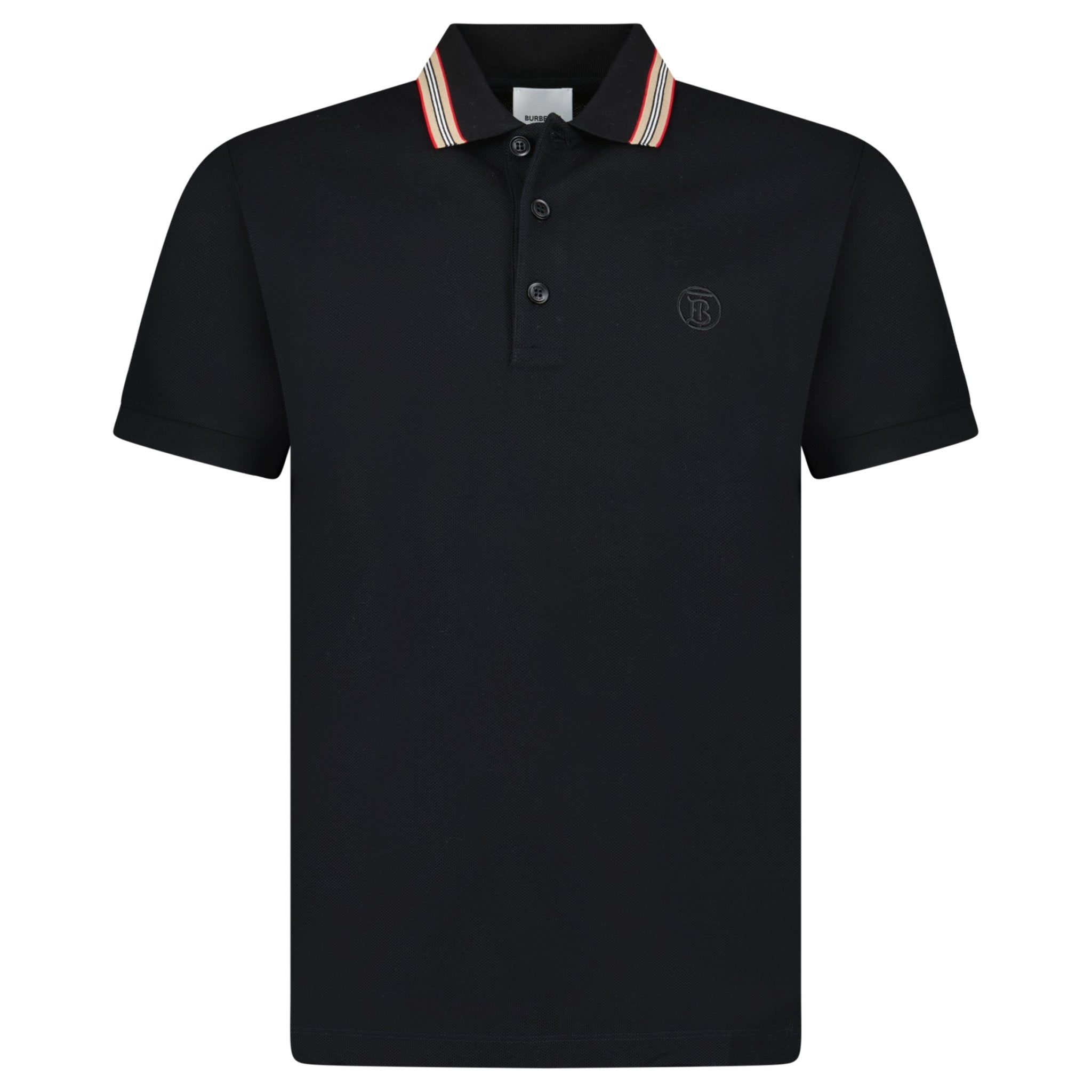 Burberry 'Pierson' TB Collar Polo-Shirt Black