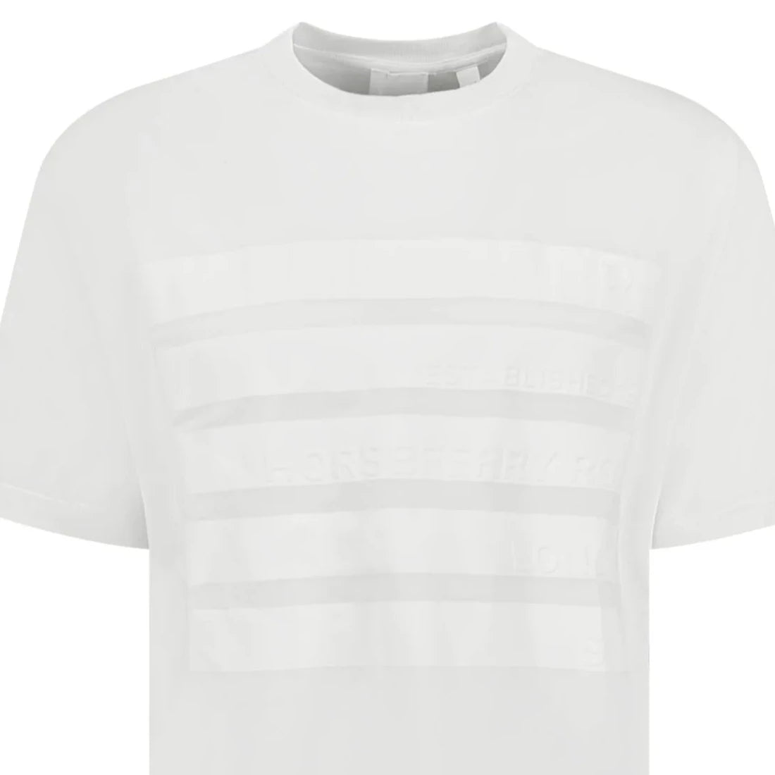 Burberry Post Code Print T-Shirt White