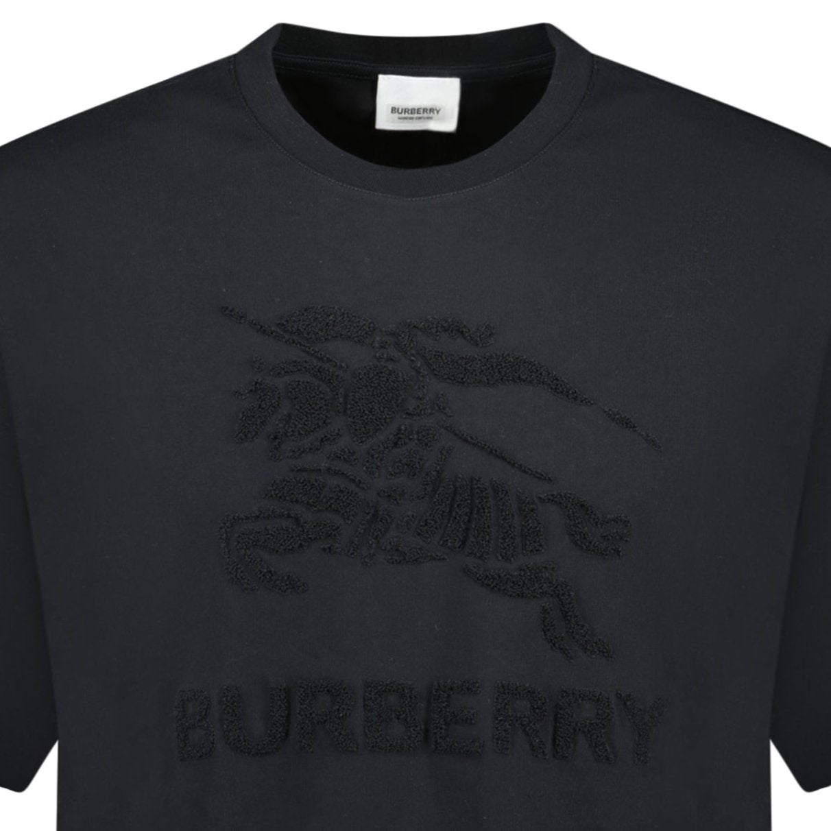 Burberry 'Raynerton' Cotton Jersey T-Shirt Black