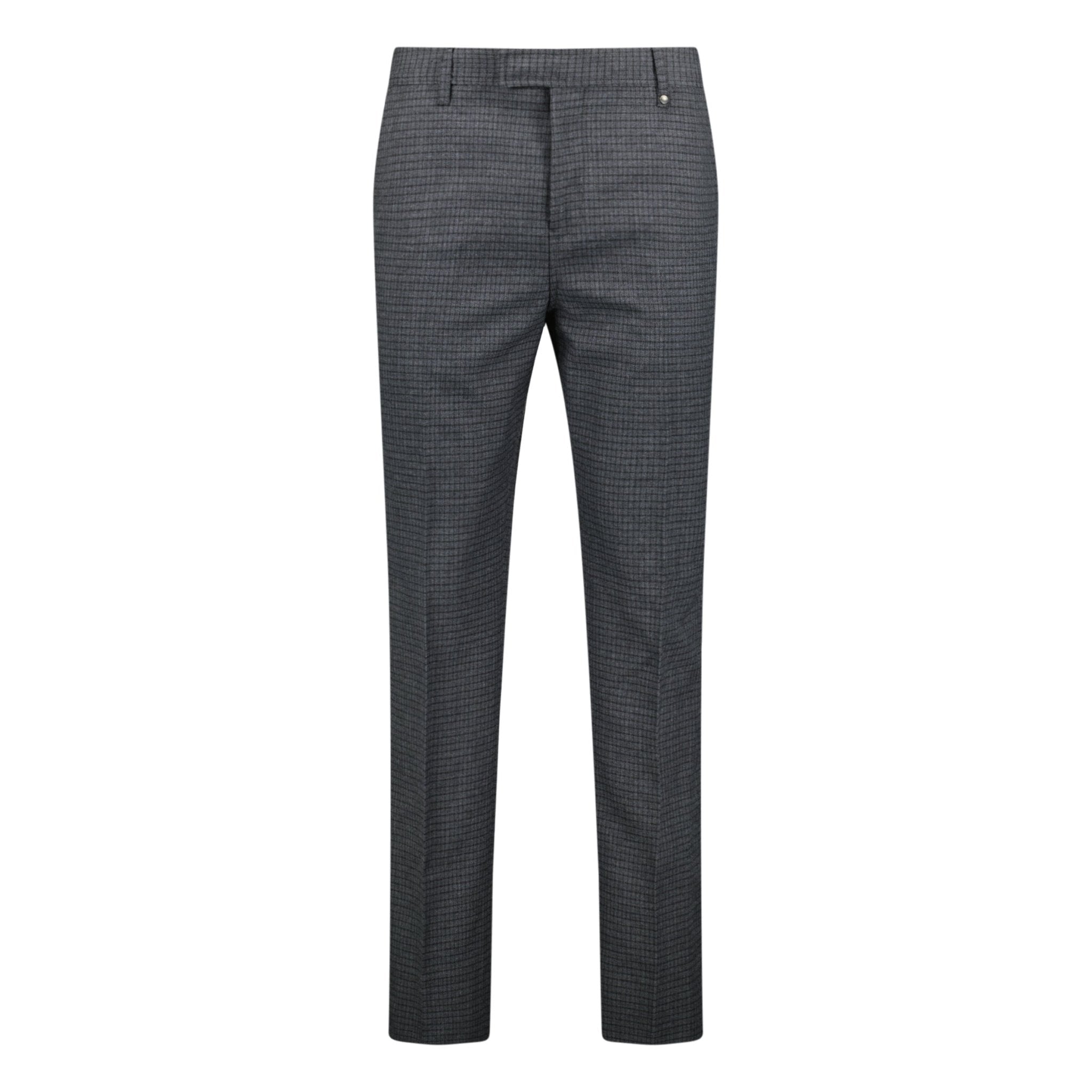 Burberry 'Shilton' Wool Pattern Trousers Charcoal