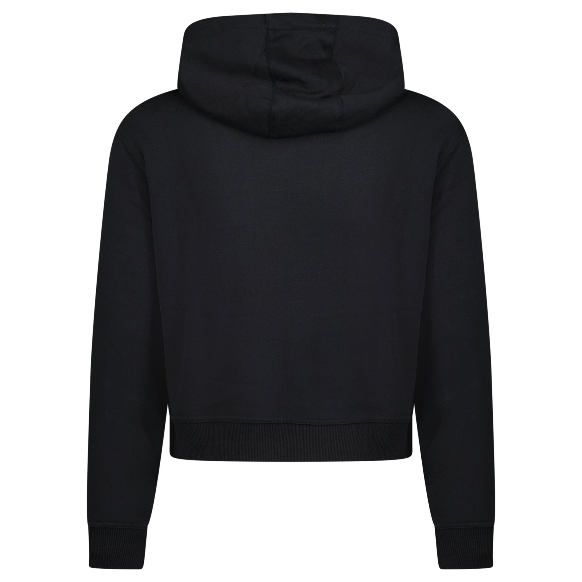 Burberry 'Talley' Embroidery Logo Check Hooded Sweatshirt Black