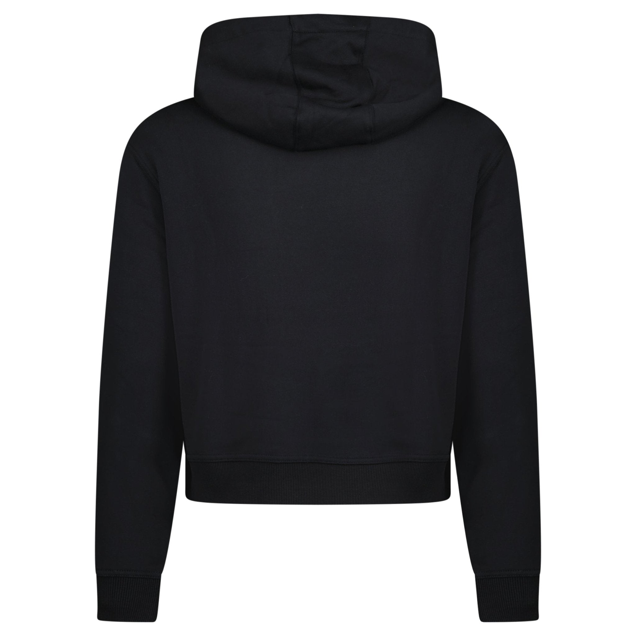 Burberry 'Talley' Embroidery Logo Check Hooded Sweatshirt Black