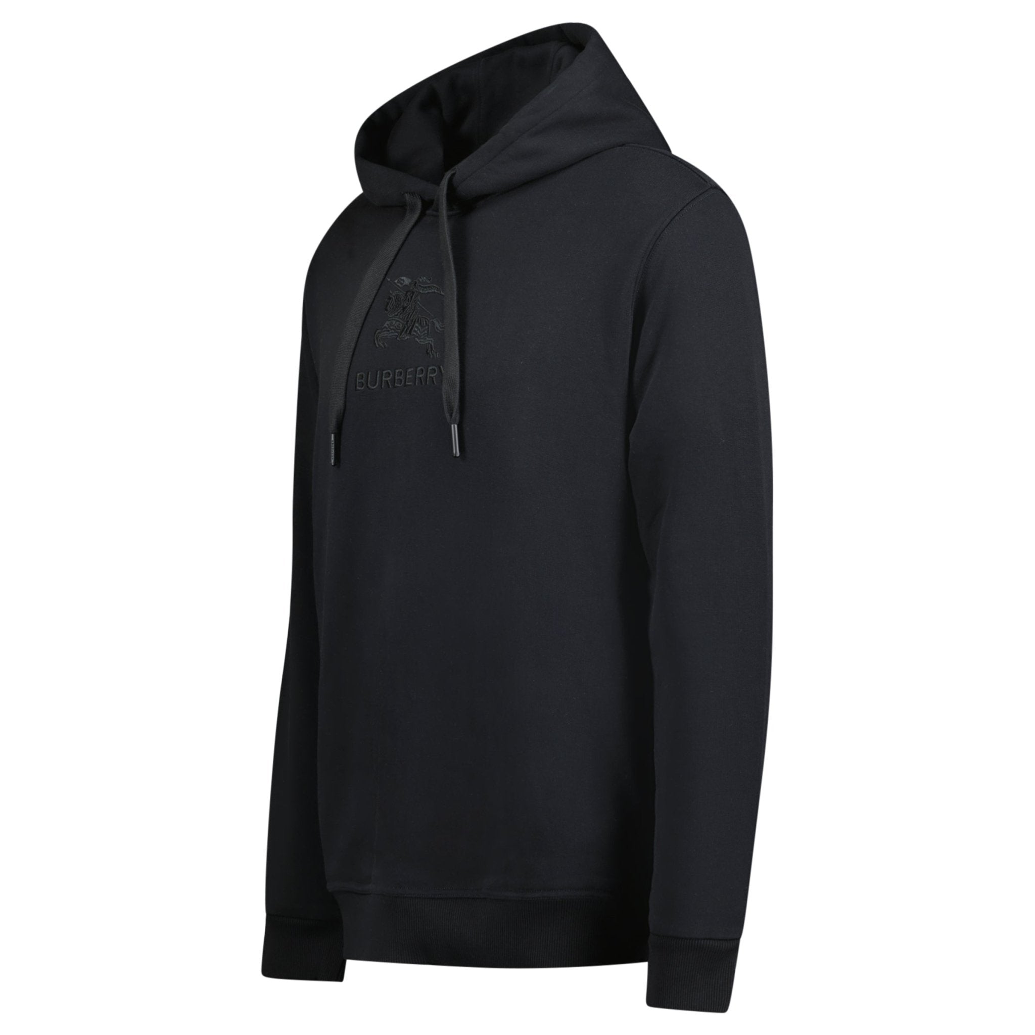 Burberry 'Tidan' Embroidered Logo Hoodie Black