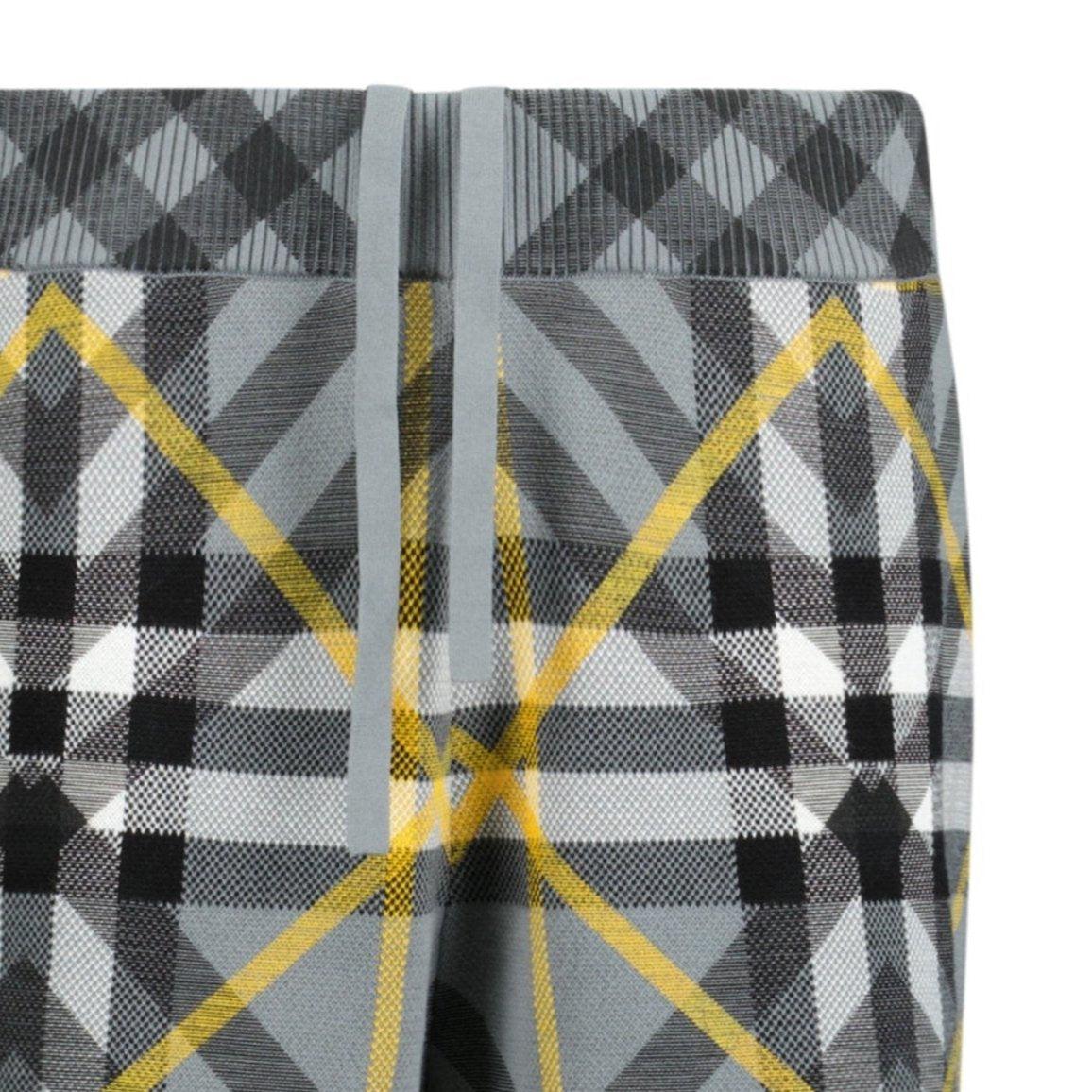 Burberry 'Tilton' Cotton Shorts Yellow & Grey