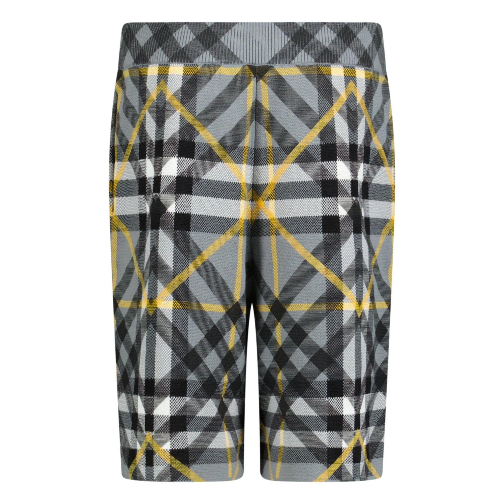 Burberry 'Tilton' Cotton Shorts Yellow & Grey