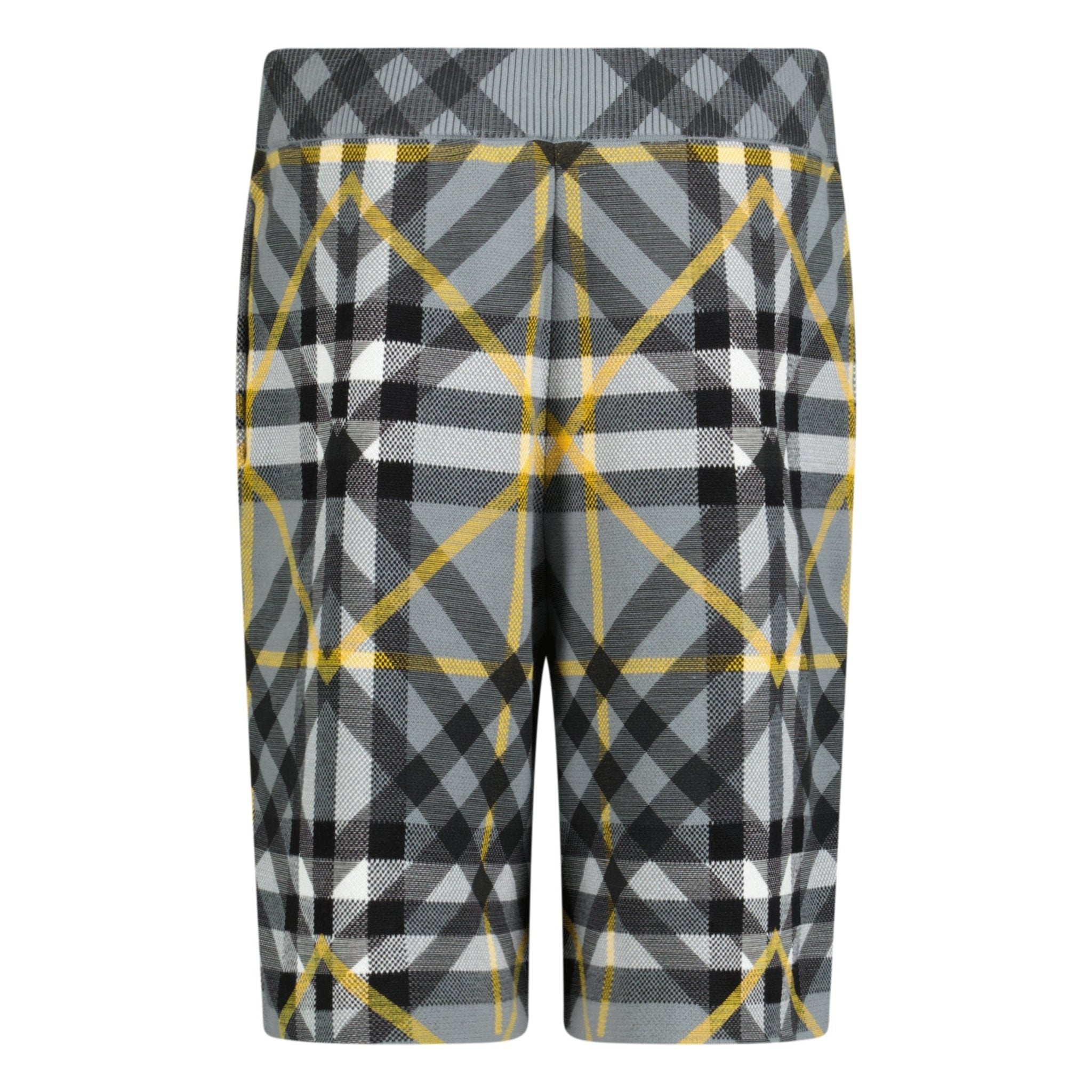 Burberry 'Tilton' Cotton Shorts Yellow & Grey