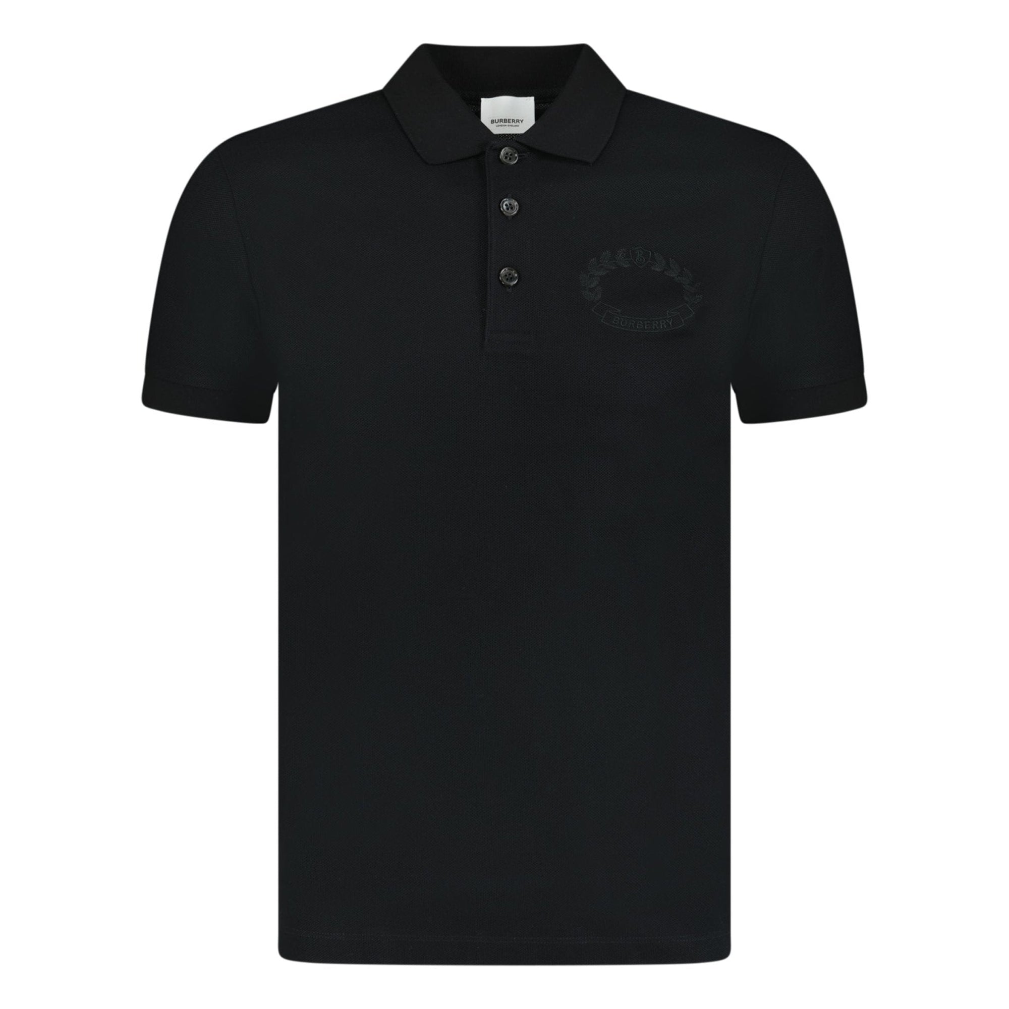 Burberry 'Walworth' Crest Polo-Shirt Black