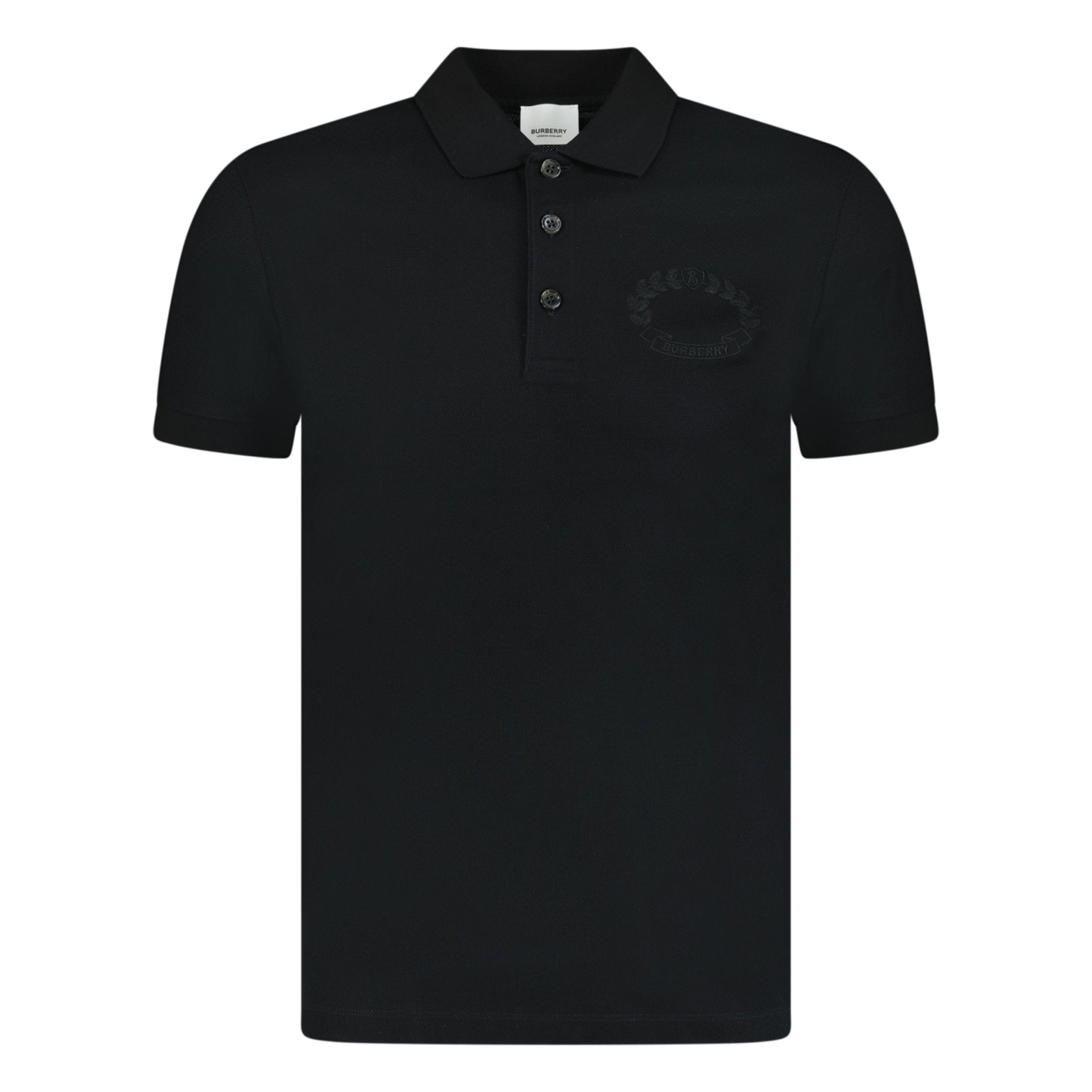 Burberry 'Walworth' Crest Polo-Shirt Black
