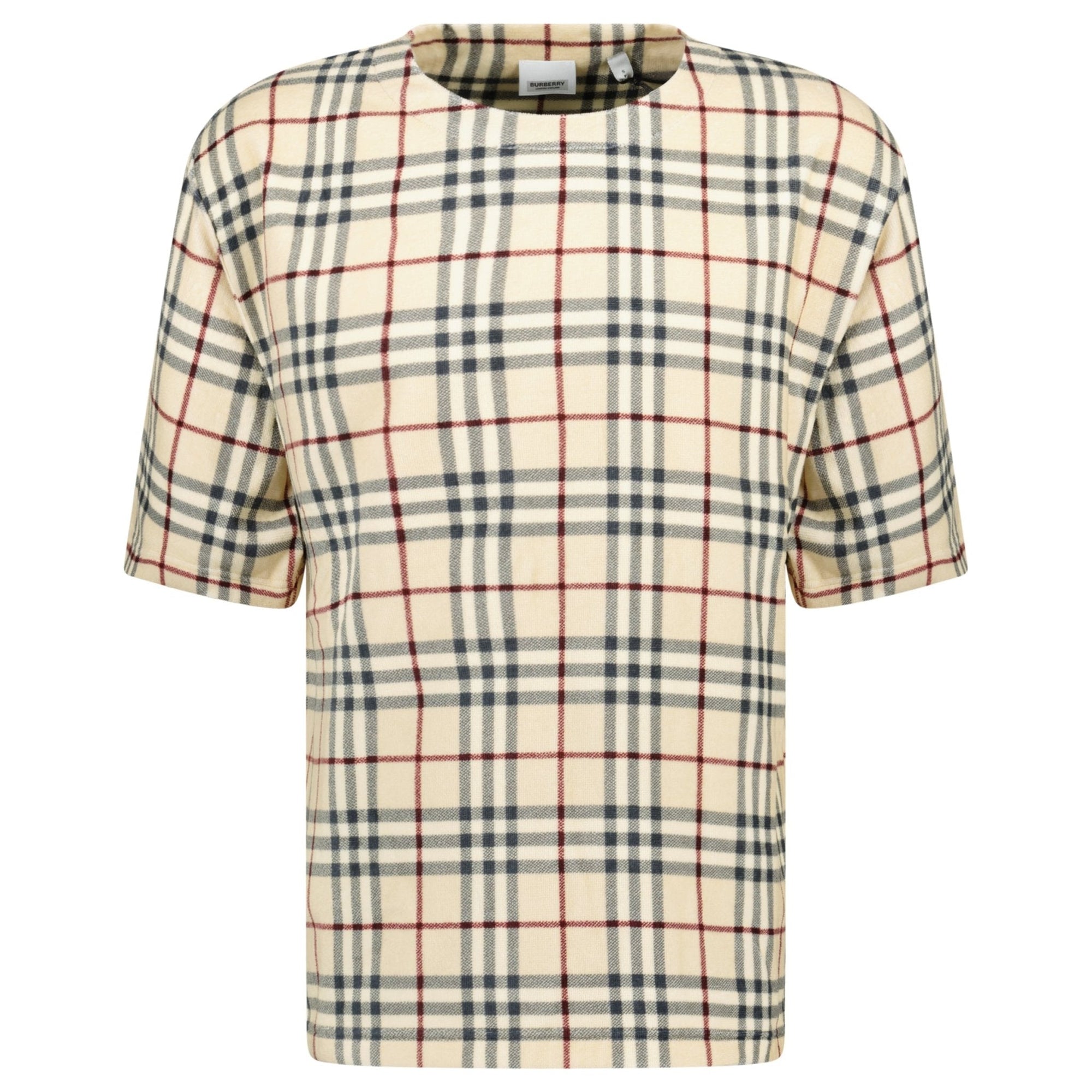 Burberry 'Willesden' Check T-Shirt Beige