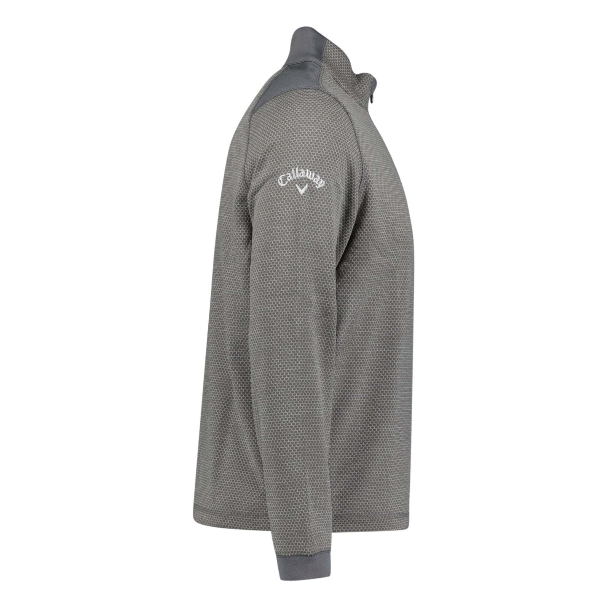 Callaway Eco Hex 1/2 Zip Golf Pull Over Grey Heather