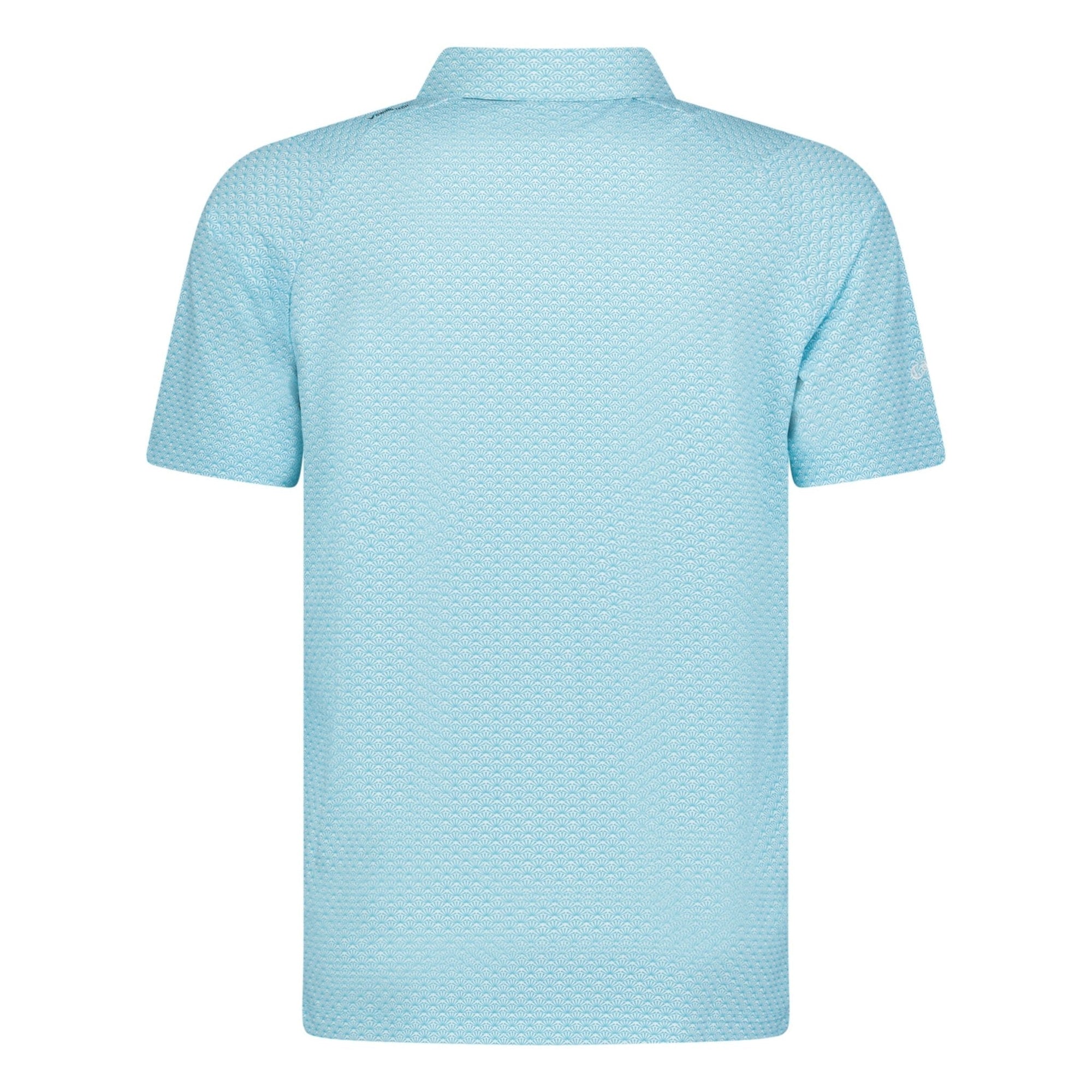 Callaway Trademark Print Golf Polo Blue Scuba