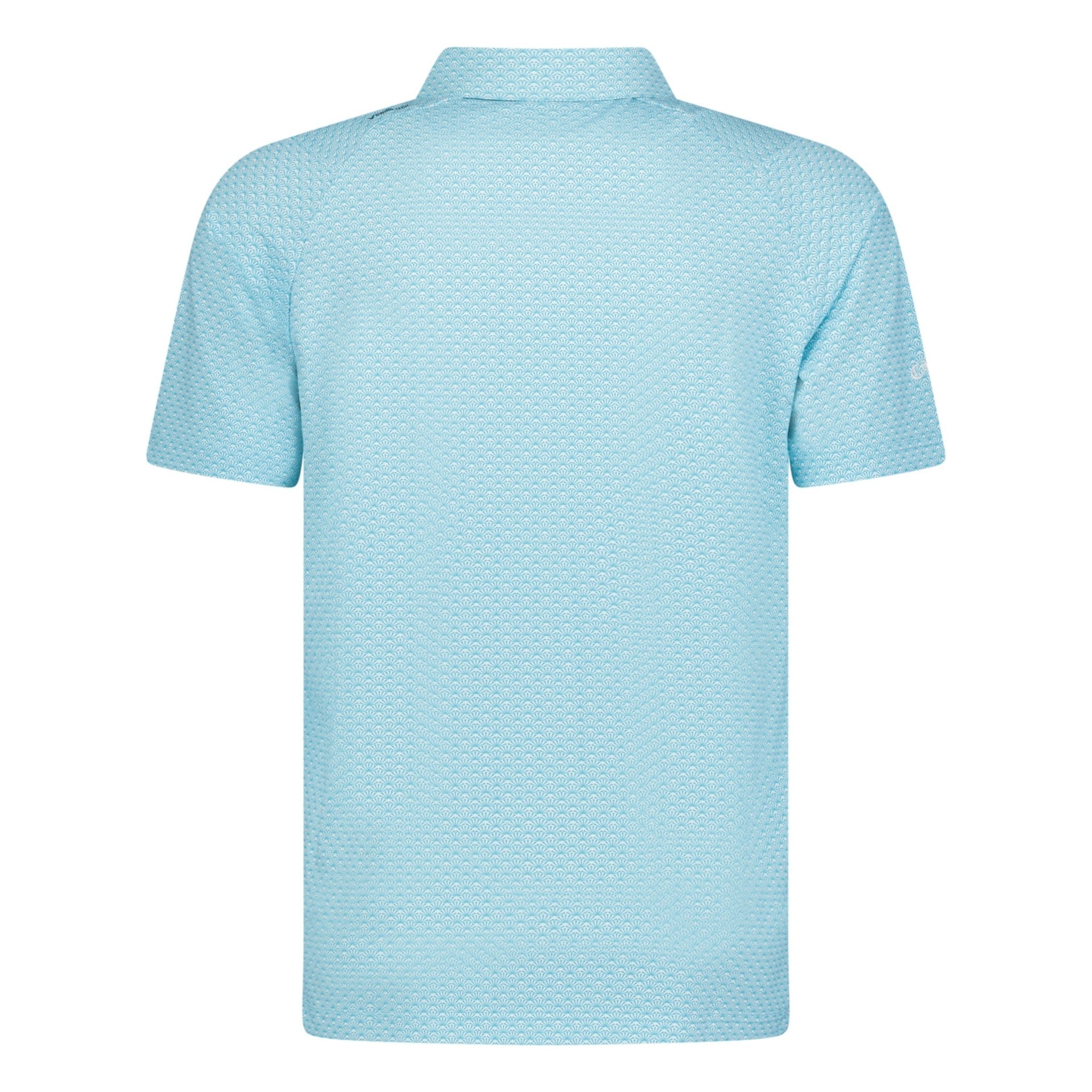 Callaway Trademark Print Golf Polo Blue Scuba