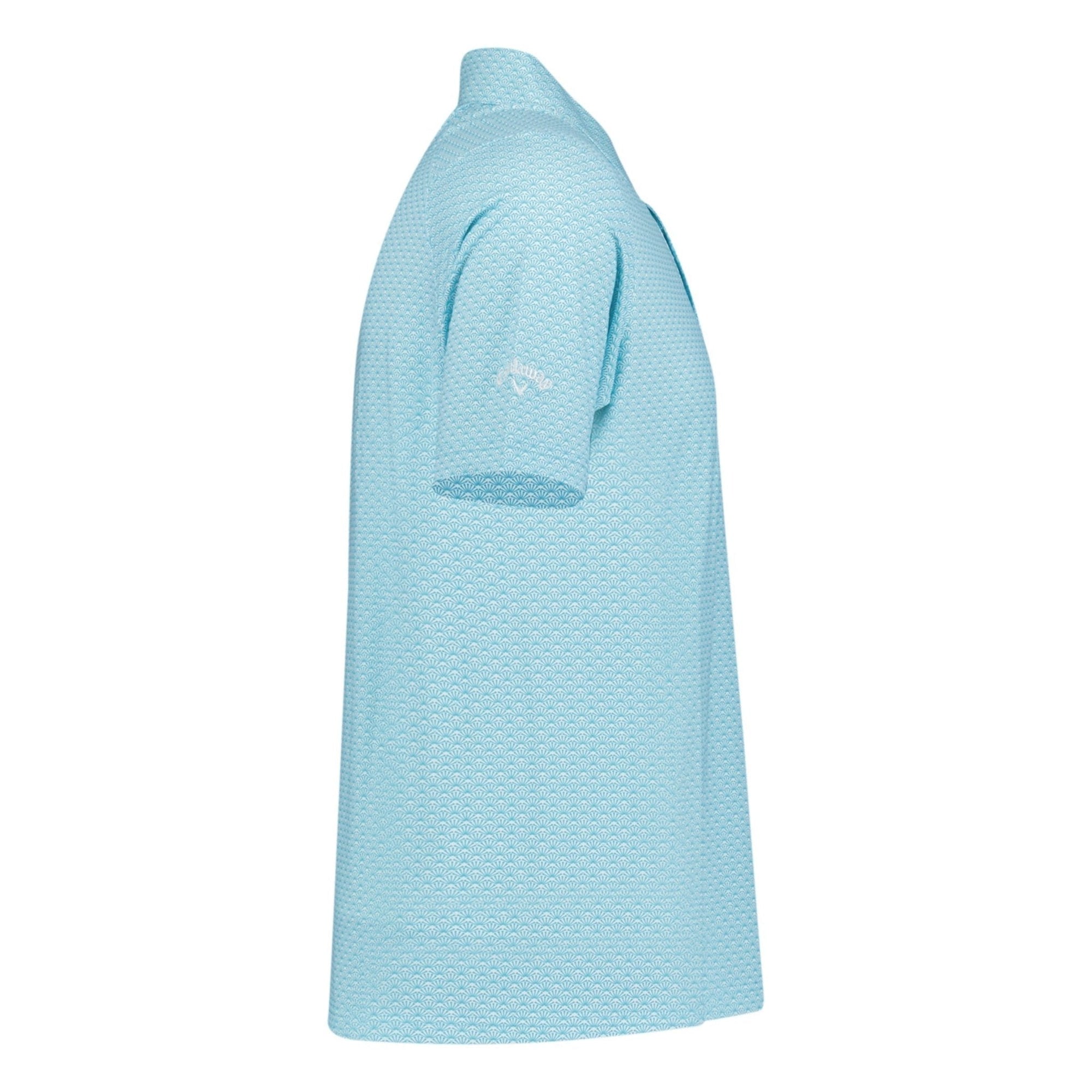 Callaway Trademark Print Golf Polo Blue Scuba