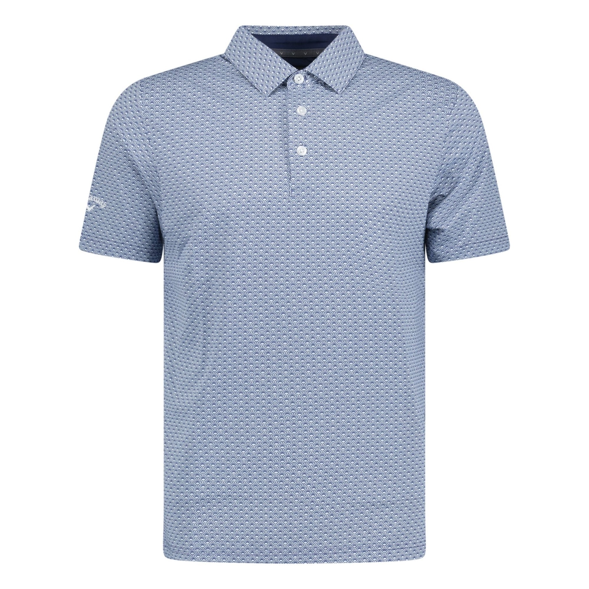 Callaway Trademark Print Golf Polo - Navy Peacoat