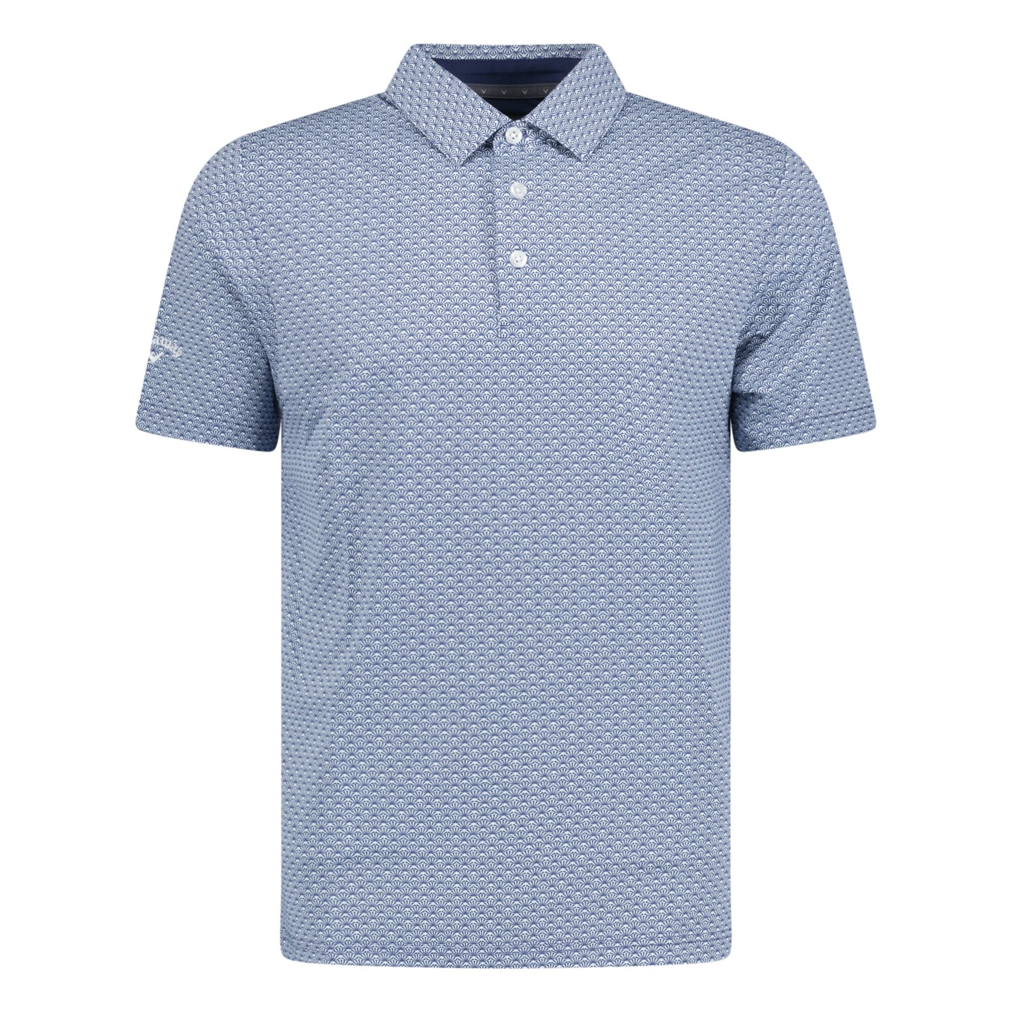 Callaway Trademark Print Golf Polo - Navy Peacoat
