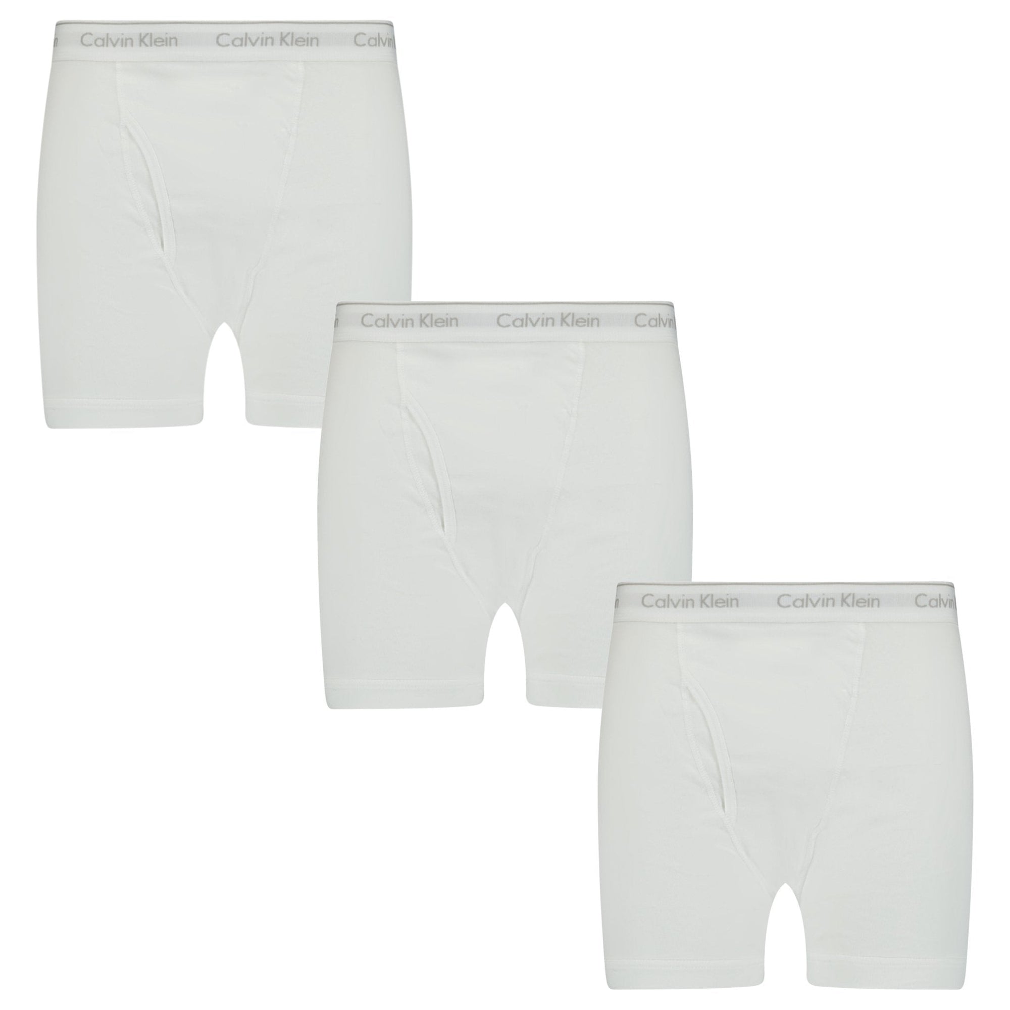 Calvin Klein Stencil Logo Cotton Stretch Boxers White (3 Pack)