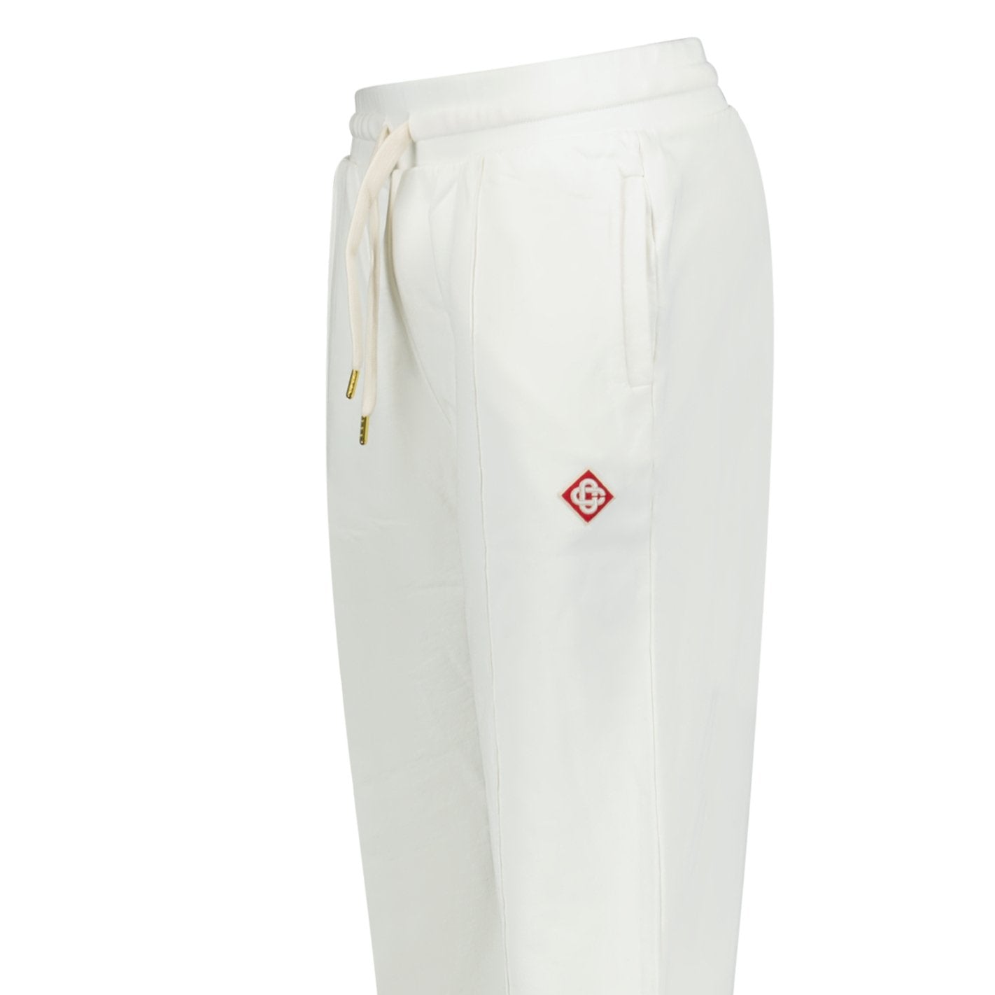 Casablanca Loopback Diamond Logo Sweatpants White