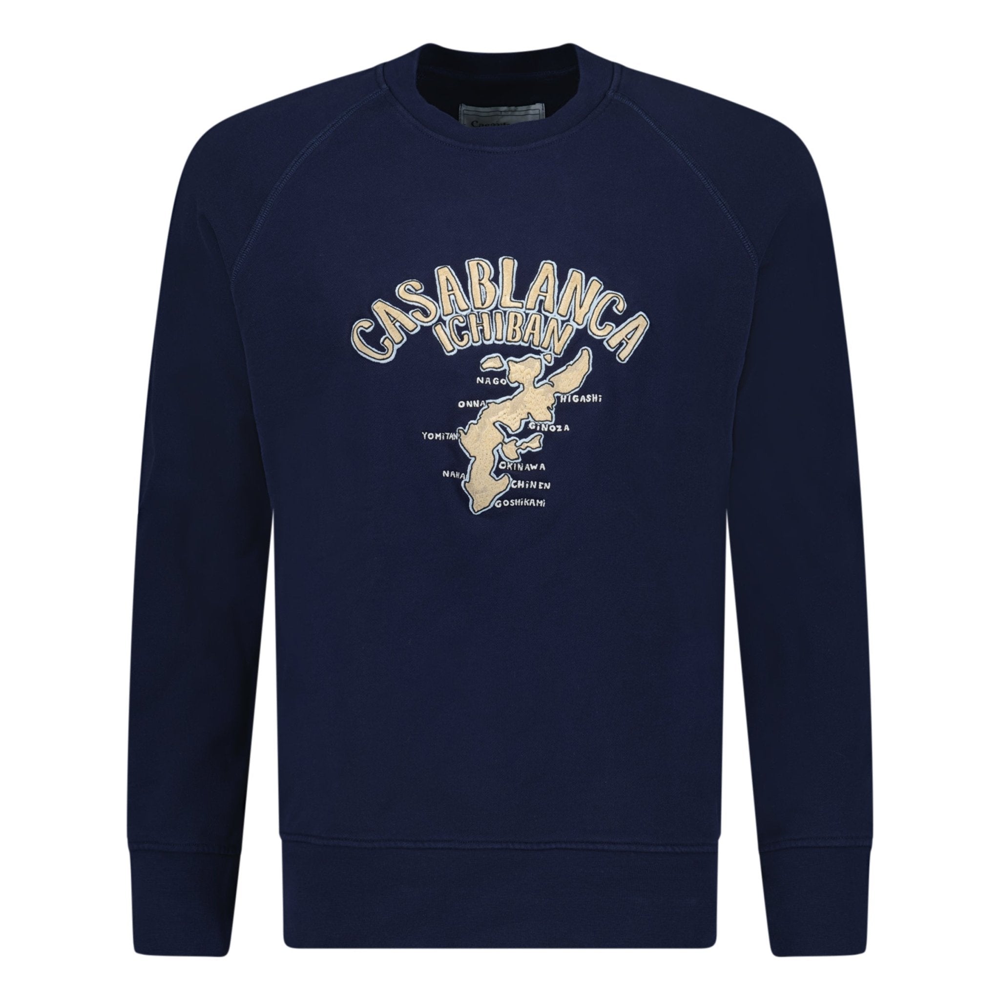 Casablanca Navy Crew Neck Sweatshirt