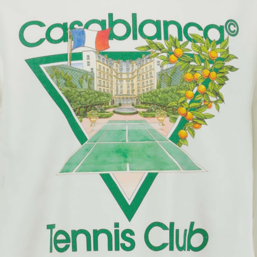 Casablanca 'Tennis Club' Sweatshirt Cream