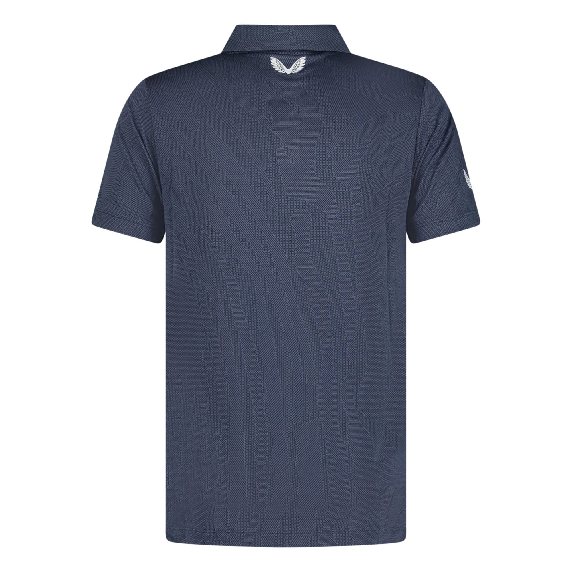 Castore Engineered Knit Golf Polo Midnight Navy