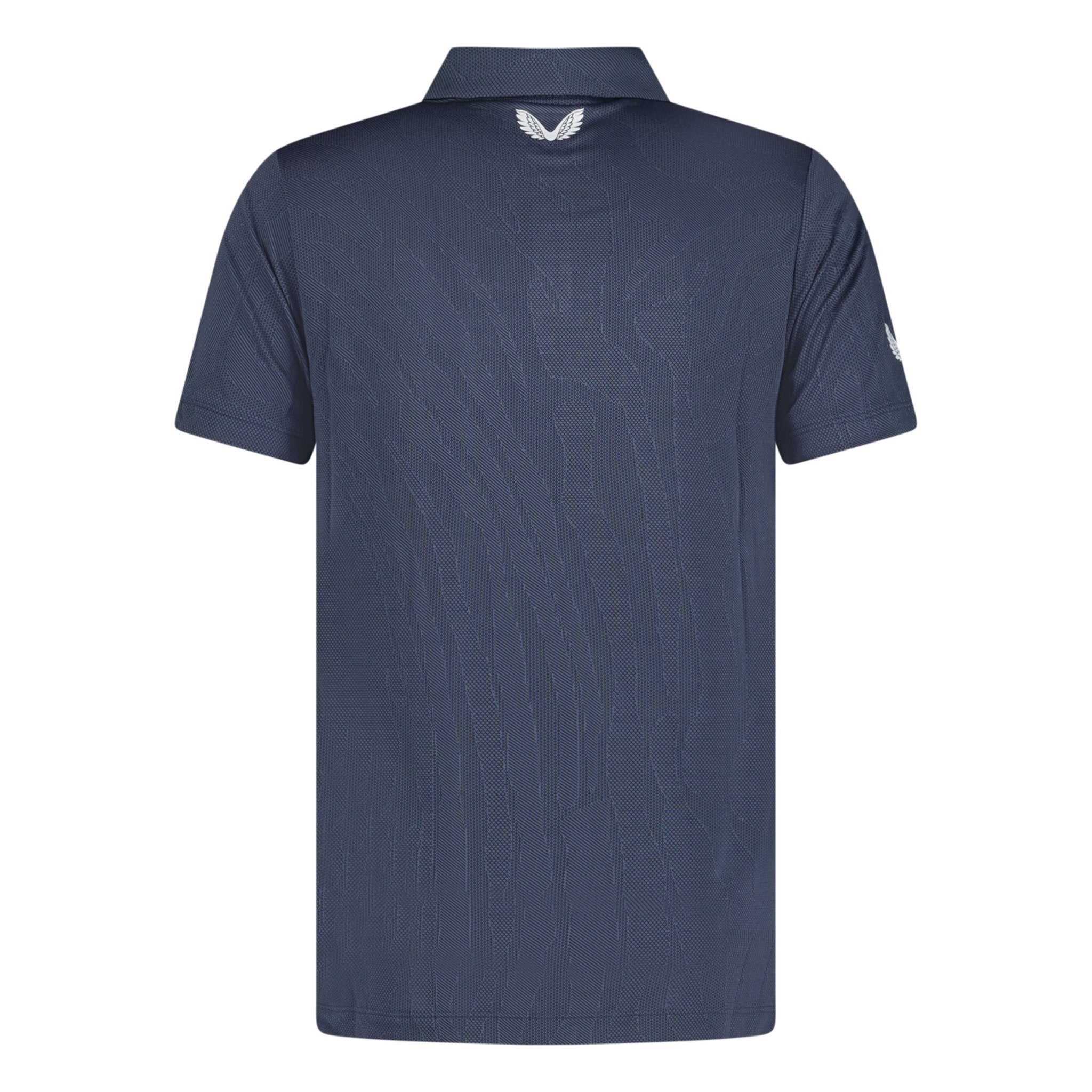 Castore Engineered Knit Golf Polo Midnight Navy