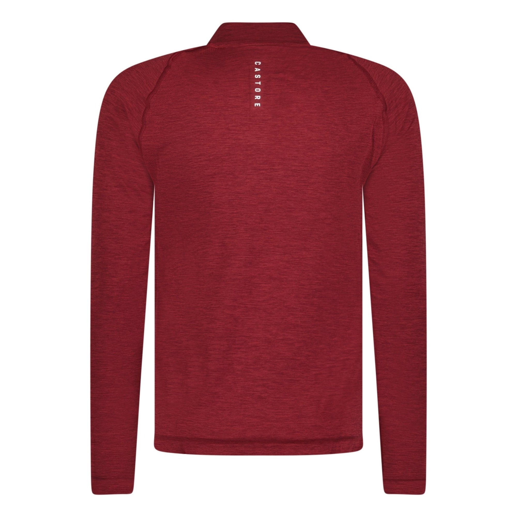 Castore Seamless Long Sleeve Golf Mock Neck Cabernet Red