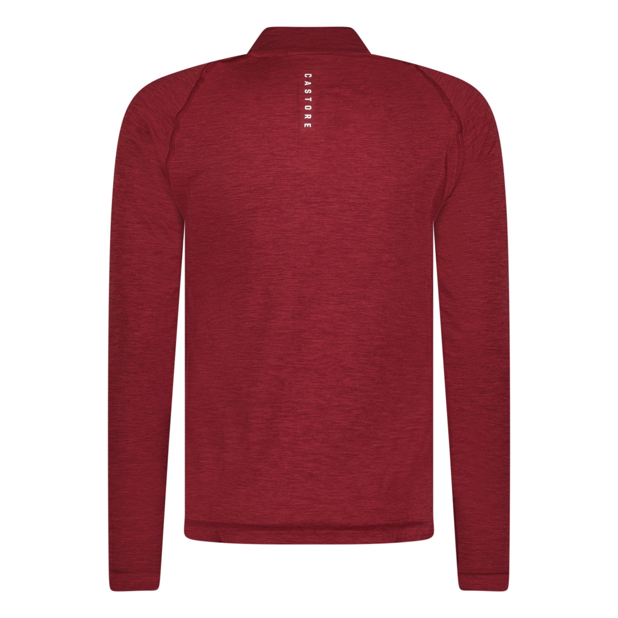 Castore Seamless Long Sleeve Golf Mock Neck Cabernet Red