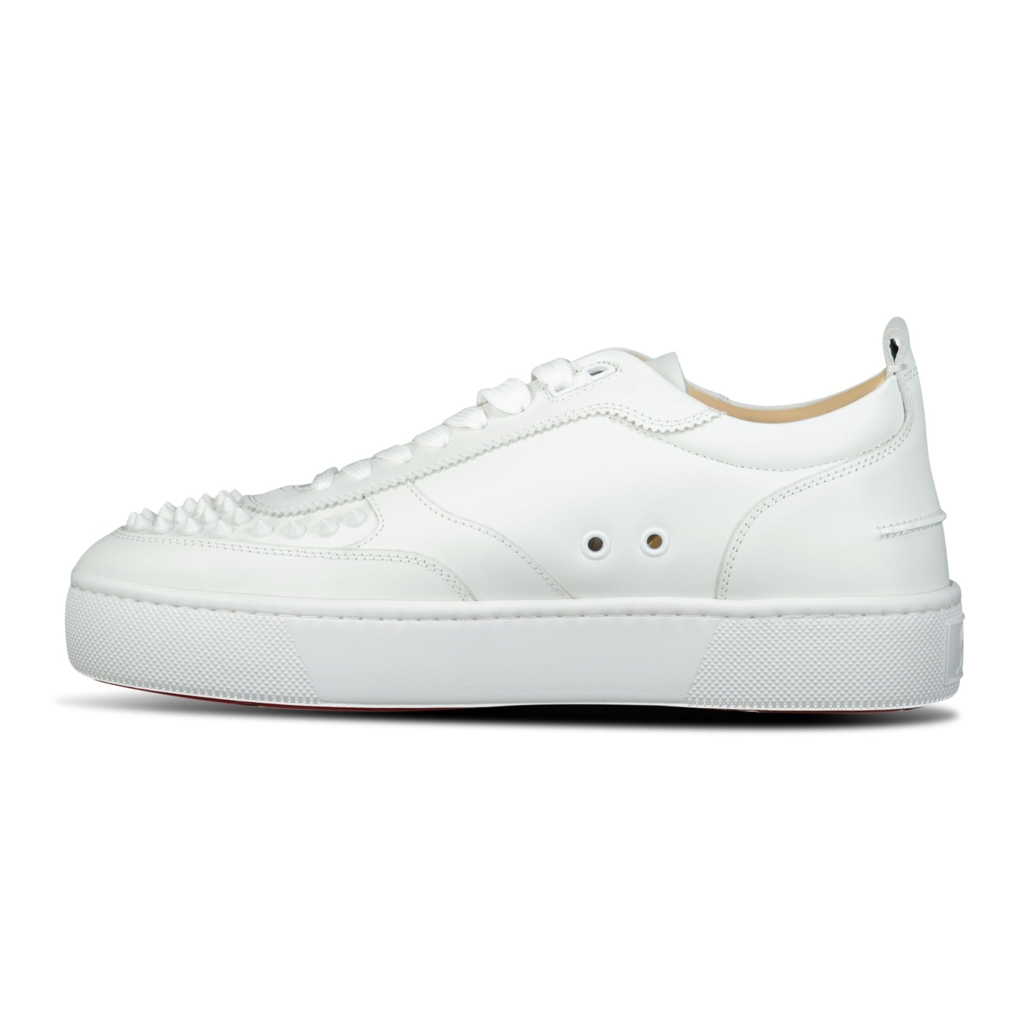 Christian Louboutin Happy Rui Leather Low Top Trainers White