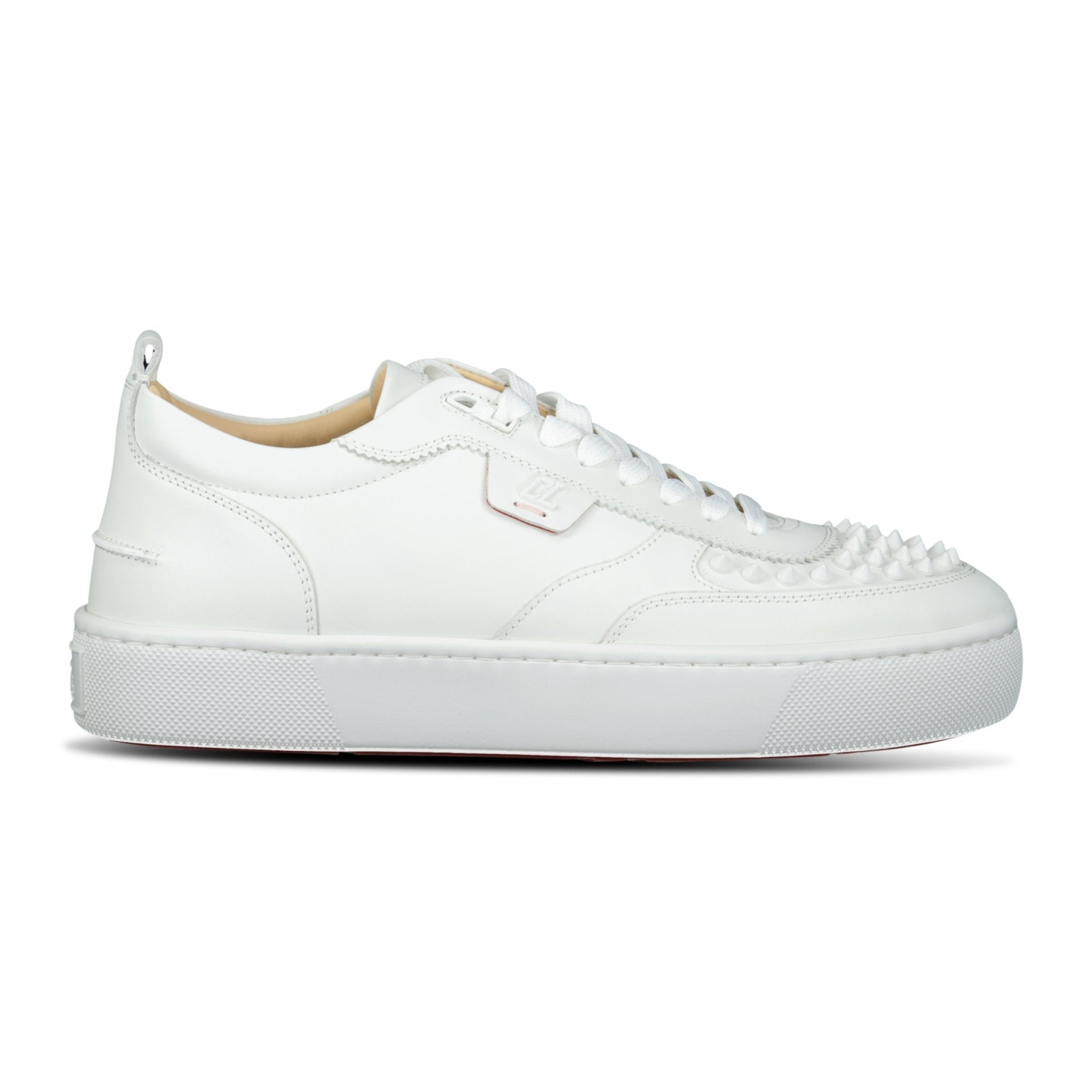 Christian Louboutin Happy Rui Leather Low Top Trainers White