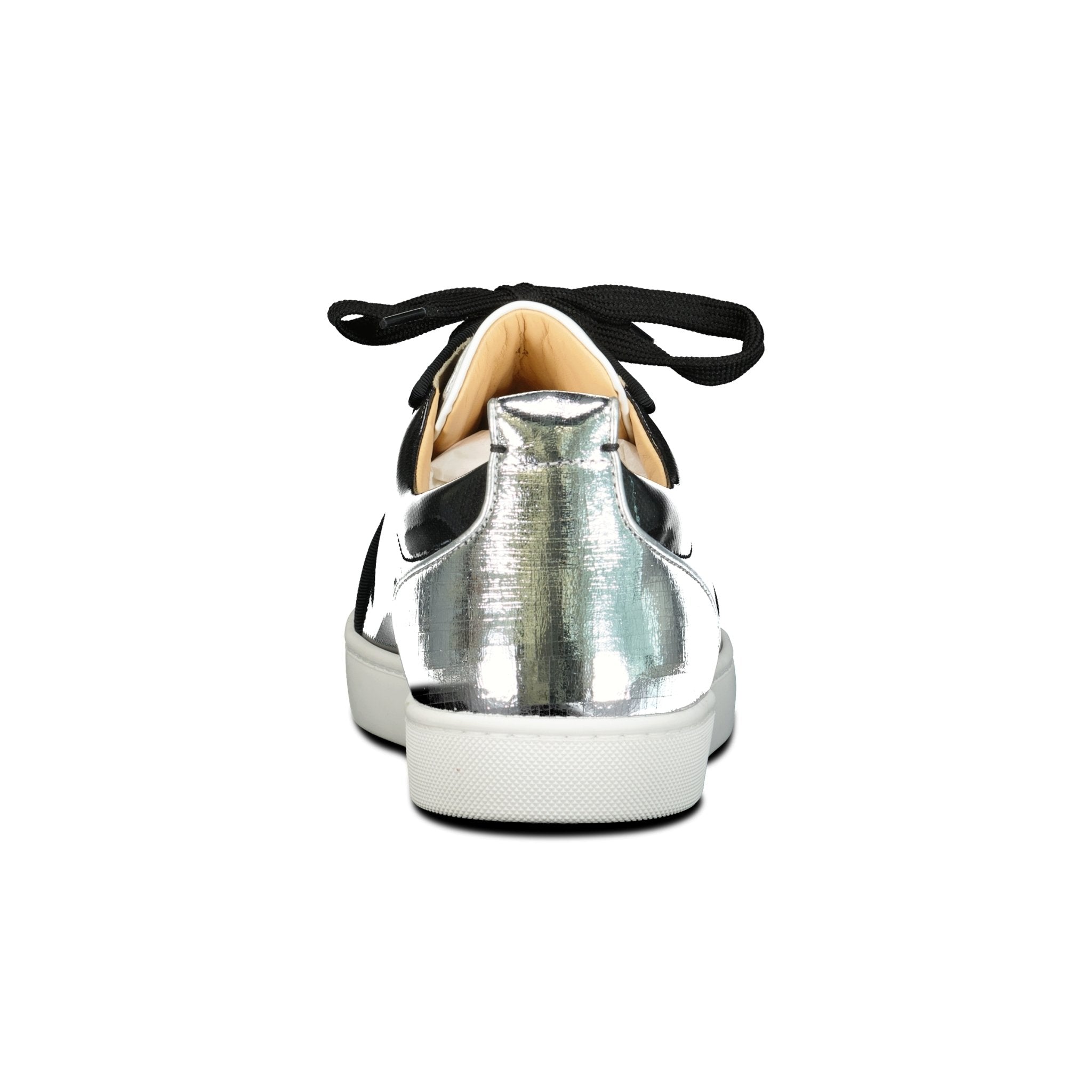 Christian Louboutin Louis Junior Orlato Flat Black & Silver