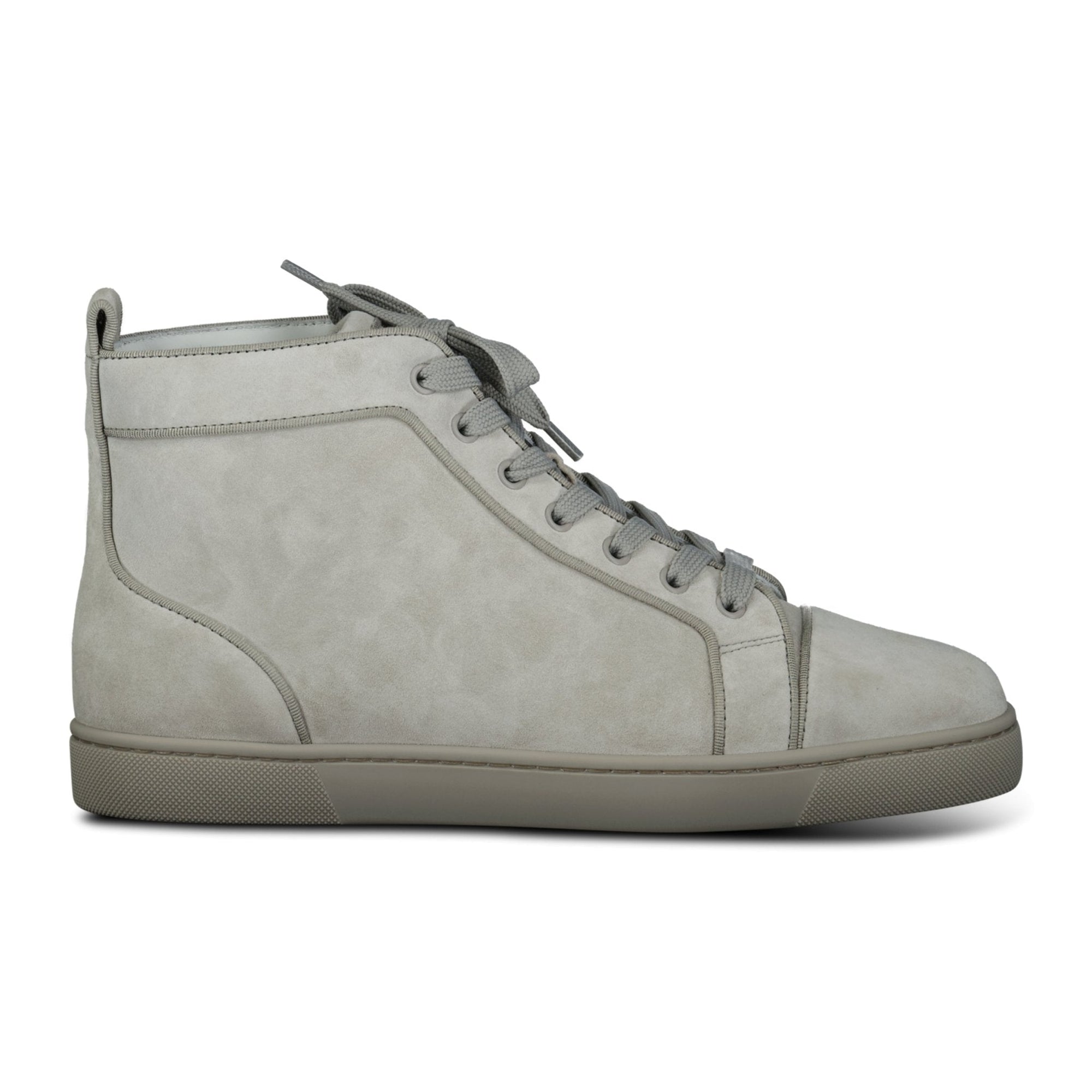 Christian Louboutin Orlato Flat High Top Sneakers Light Grey