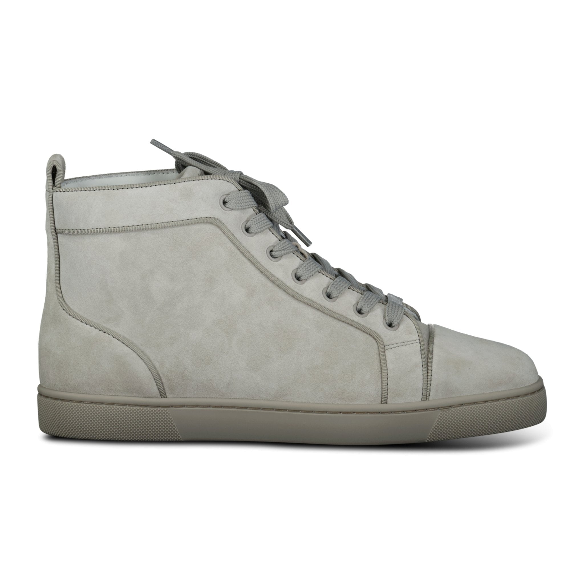 Christian Louboutin Orlato Flat High Top Sneakers Light Grey