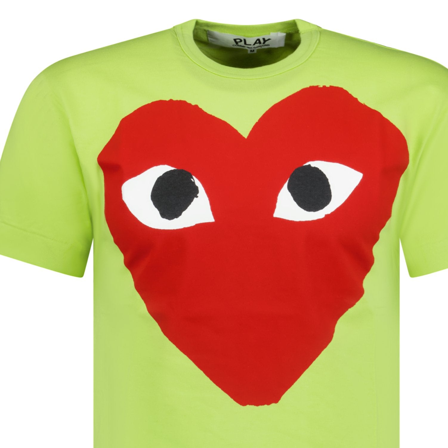 Comme Des Garcons Play Big Print Heart T-Shirt Green