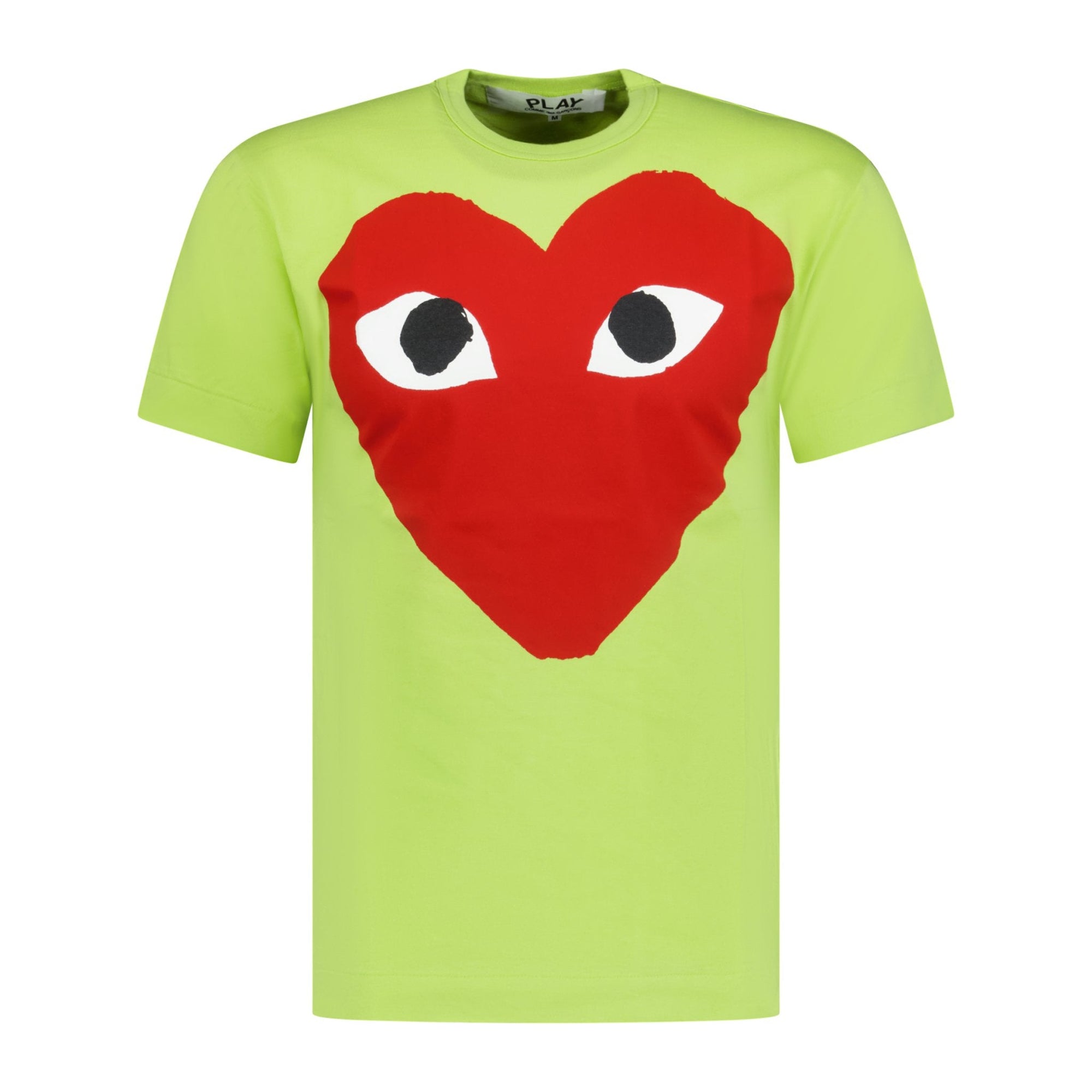 Comme Des Garcons Play Big Print Heart T-Shirt Green