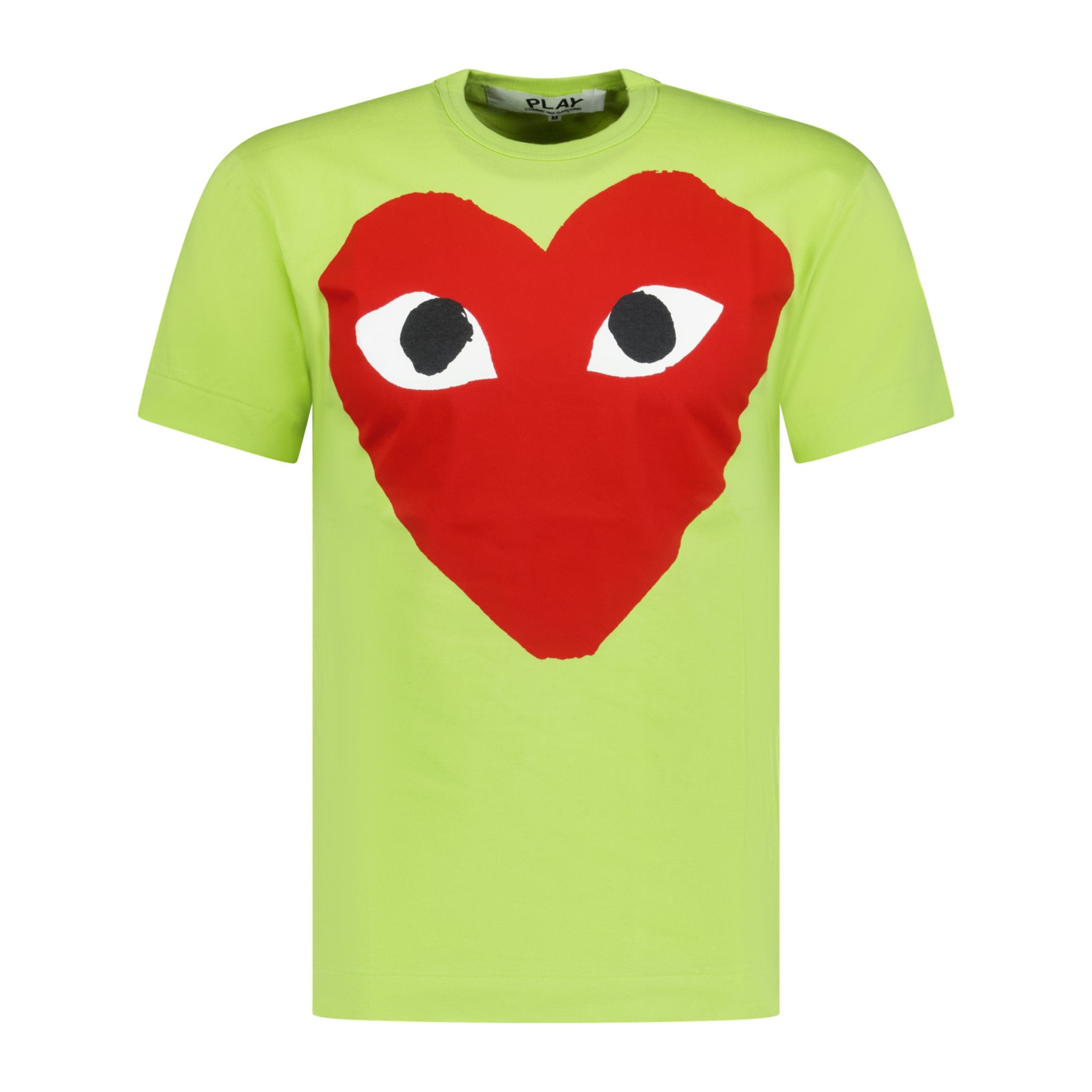 Comme Des Garcons Play Big Print Heart T-Shirt Green