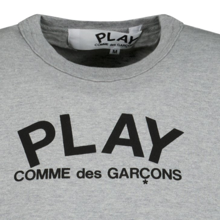 Comme Des Garcons Play Logo T-Shirt Grey
