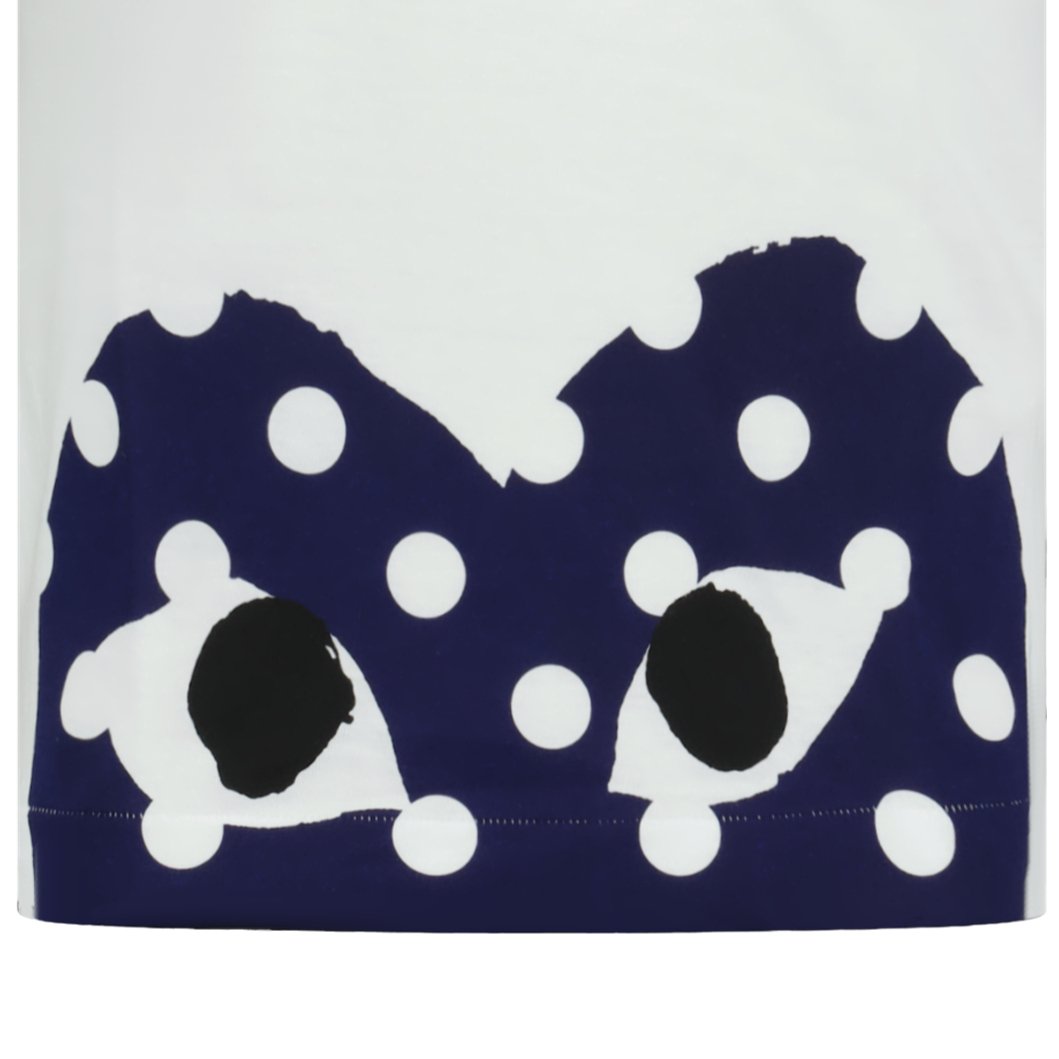 Comme Des Garcons Play Polka Dot Heart T-Shirt White