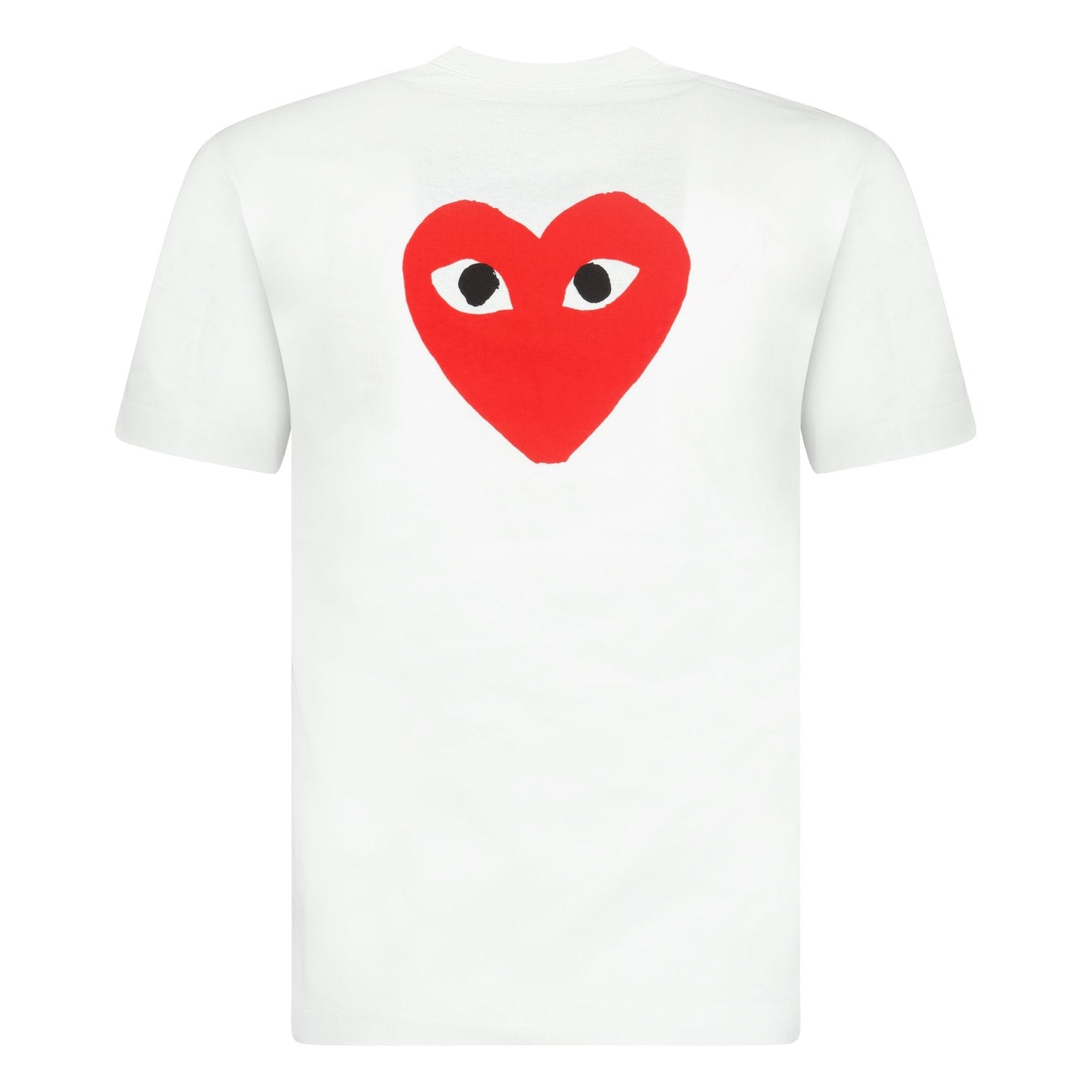 Comme Des Garcons Play Red Heart Logo T-Shirt White