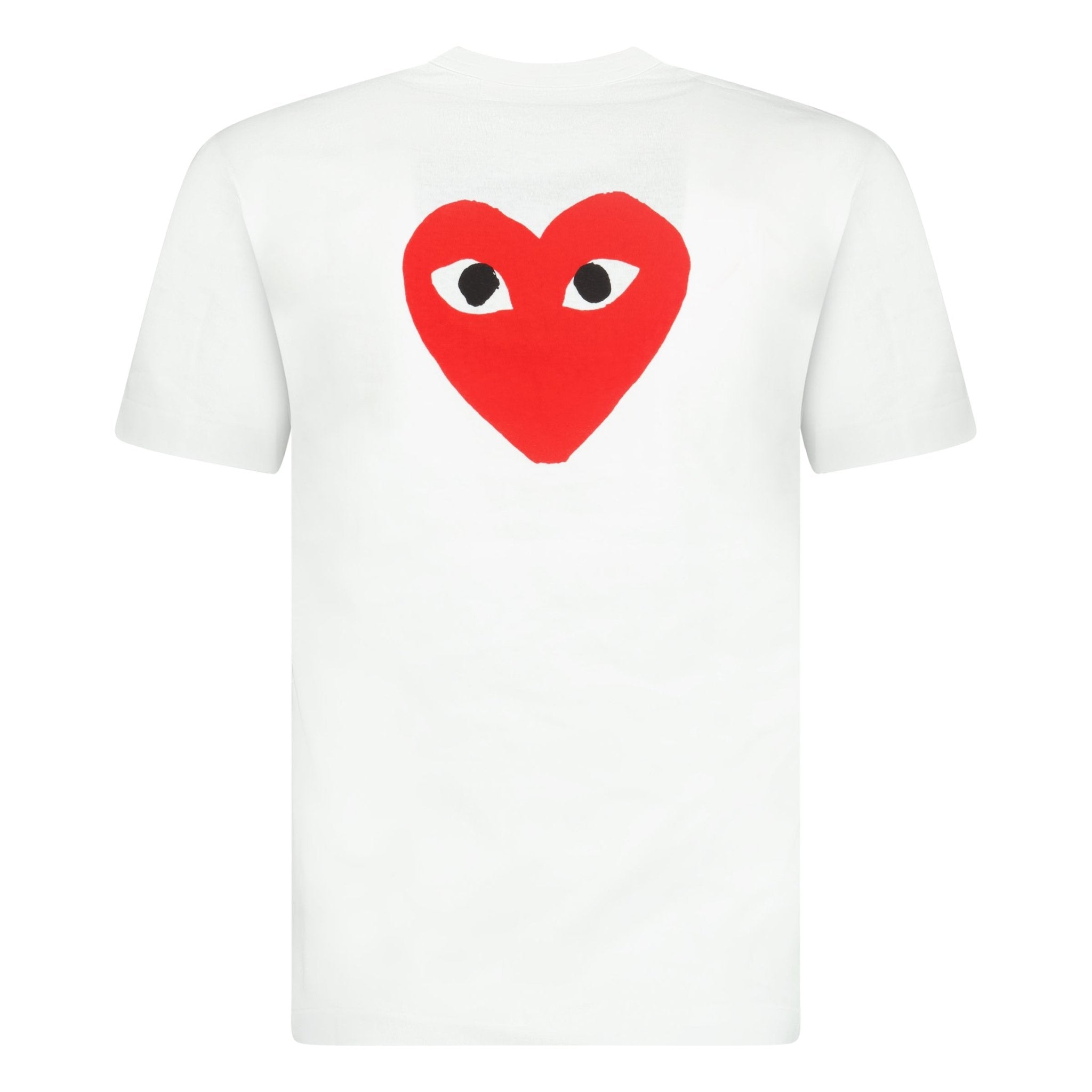 Comme Des Garcons Play Red Heart Logo T-Shirt White