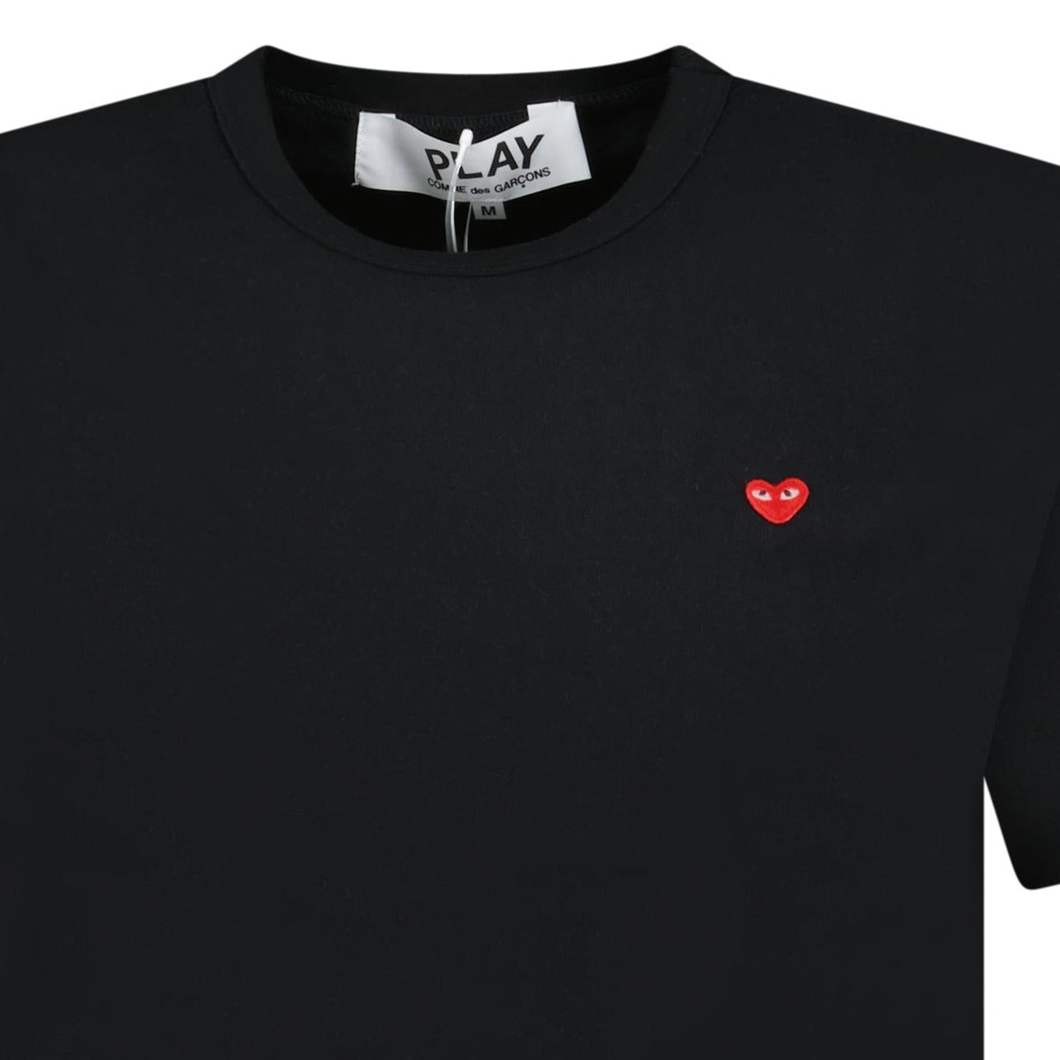 Comme Des Garcons Play Small Stitch Heart T-Shirt Black