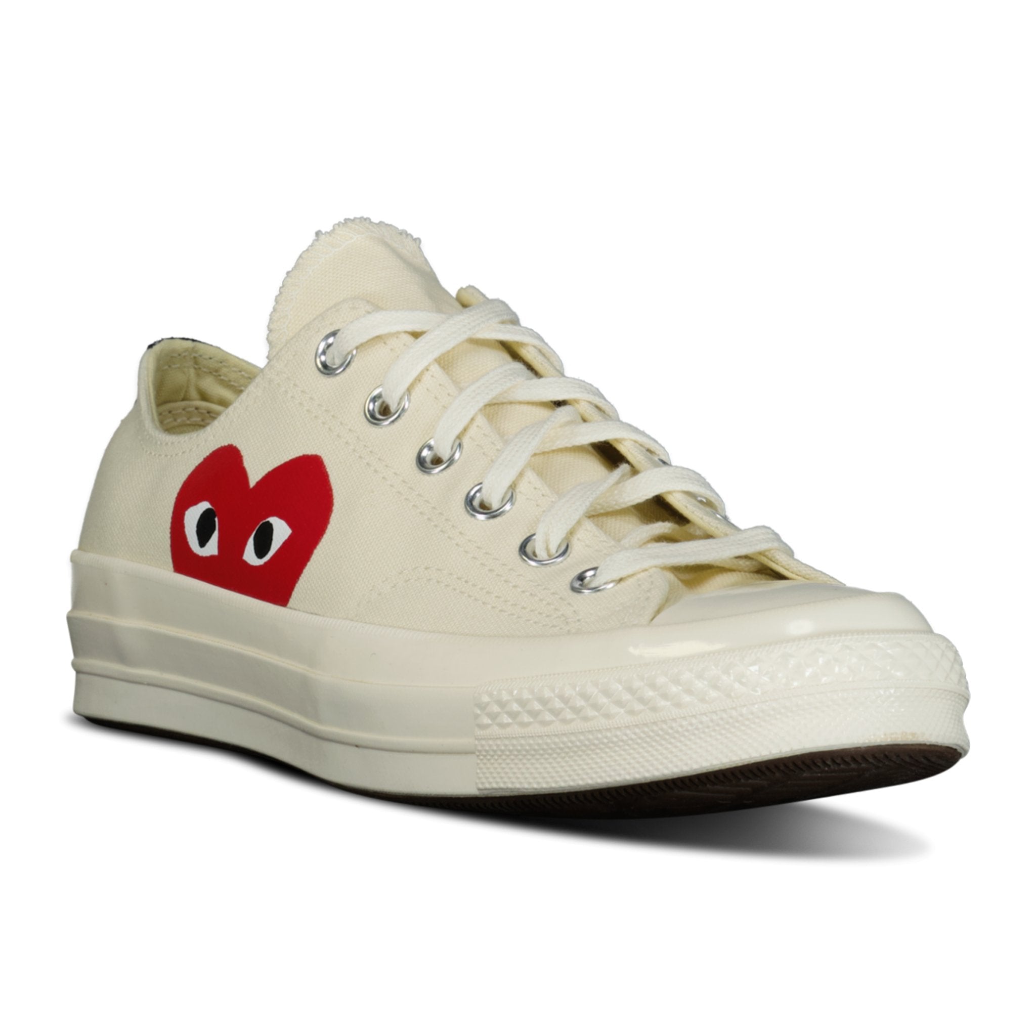 Comme Des Garcons Play X Converse 'Chuck Taylor' Low Trainers Beige